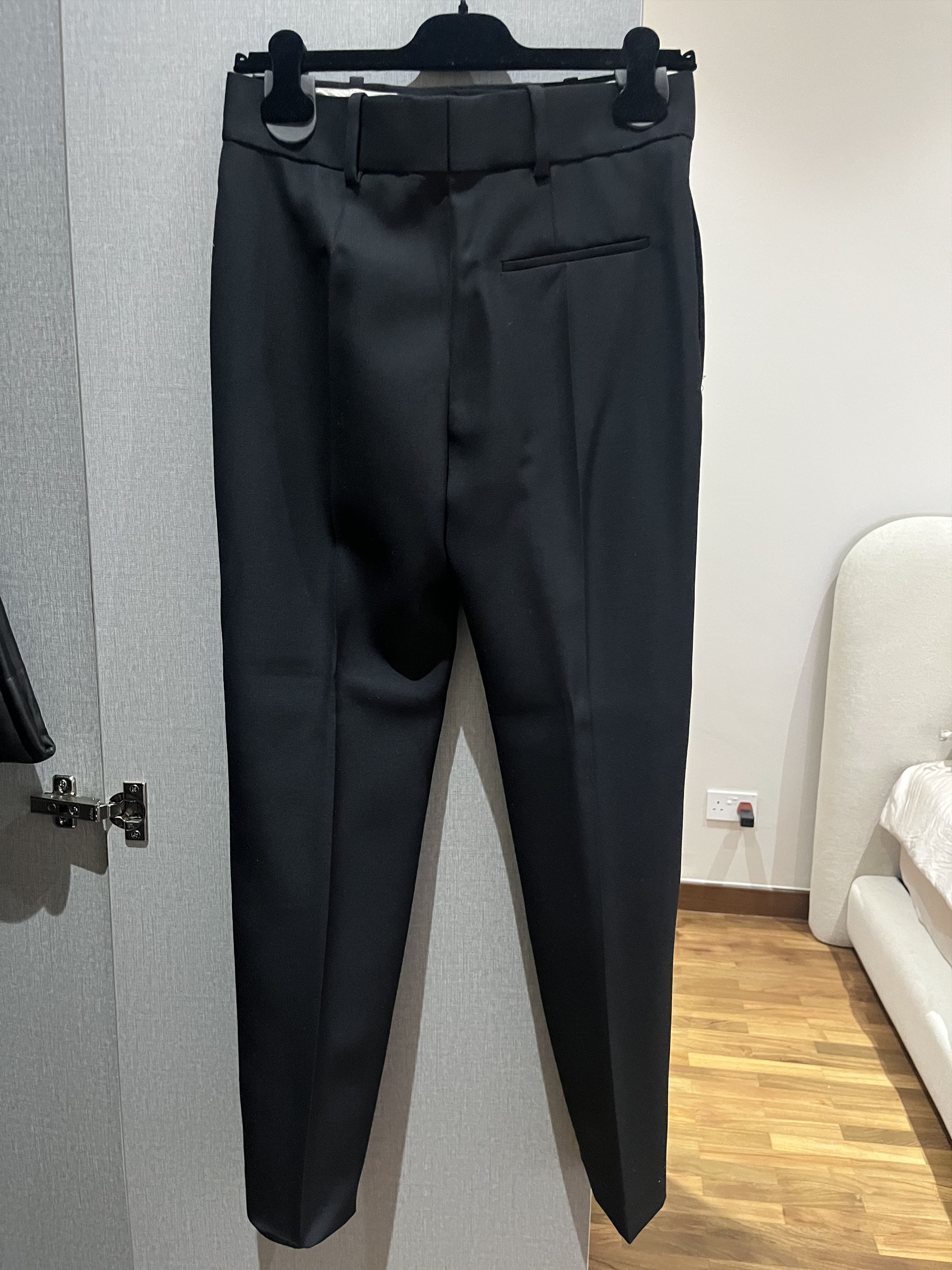 Haider Ackermann Haider Ackermann FW19 Embroidered Miles Black Trousers Size 24" / US 00 / IT 34 - 2 Thumbnail