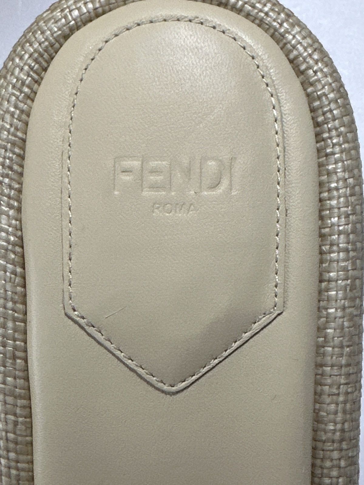 Fendi New Authentic Fendi Baguette Raffia Open-Toe Woven Slip-On S Size US 6 / IT 36 - 17 Thumbnail