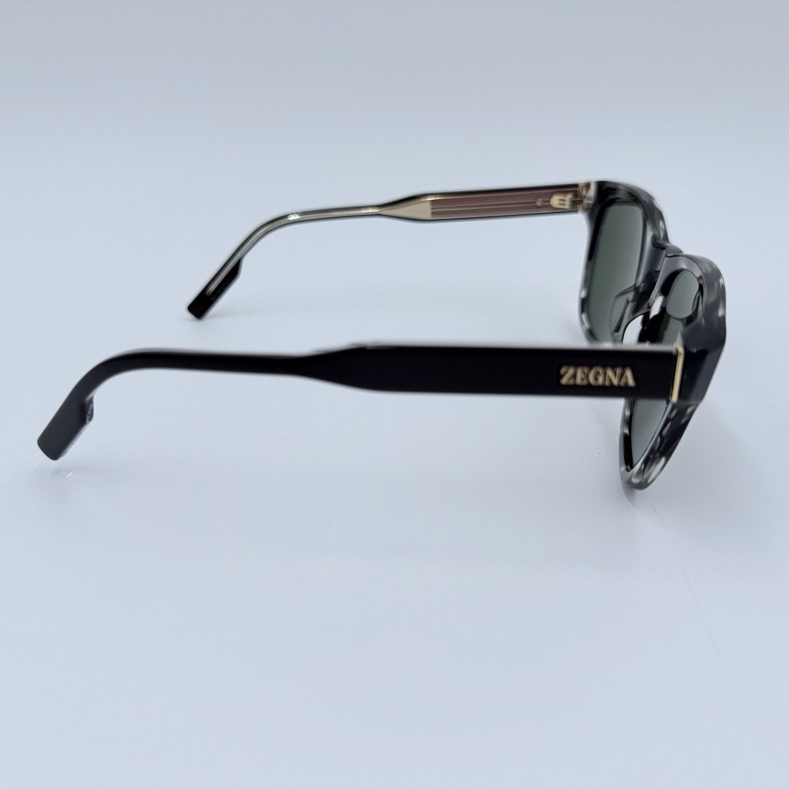 Ermenegildo Zegna NEW Ermenegildo Zegna EZ0222/S 50N Gray Havana Green Zeiss Size ONE SIZE - 5 Thumbnail
