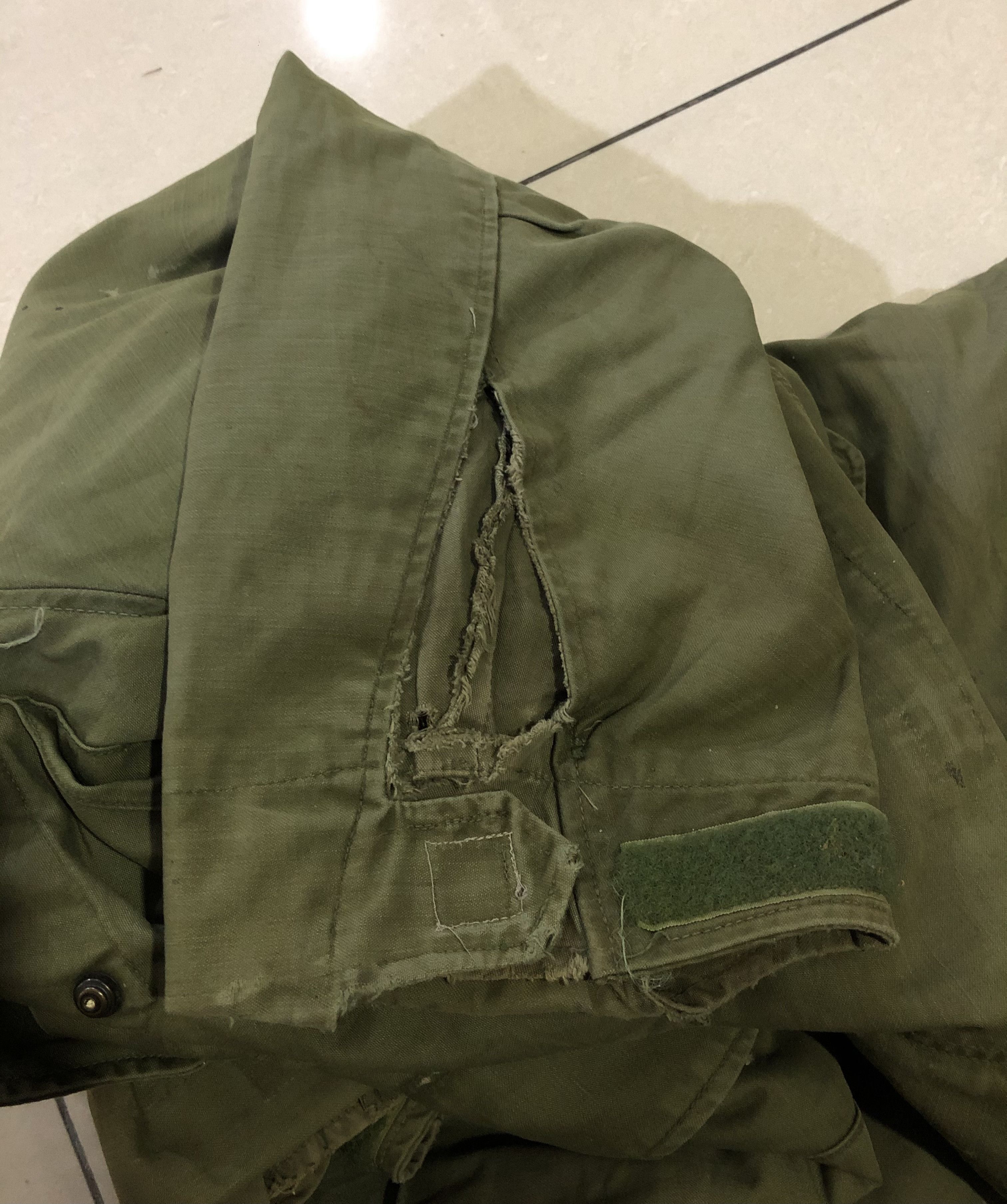 Vintage Rare 60s First Pattern M65 US Army Field Jacket Vietnam War Size US M / EU 48-50 / 2 - 12 Thumbnail