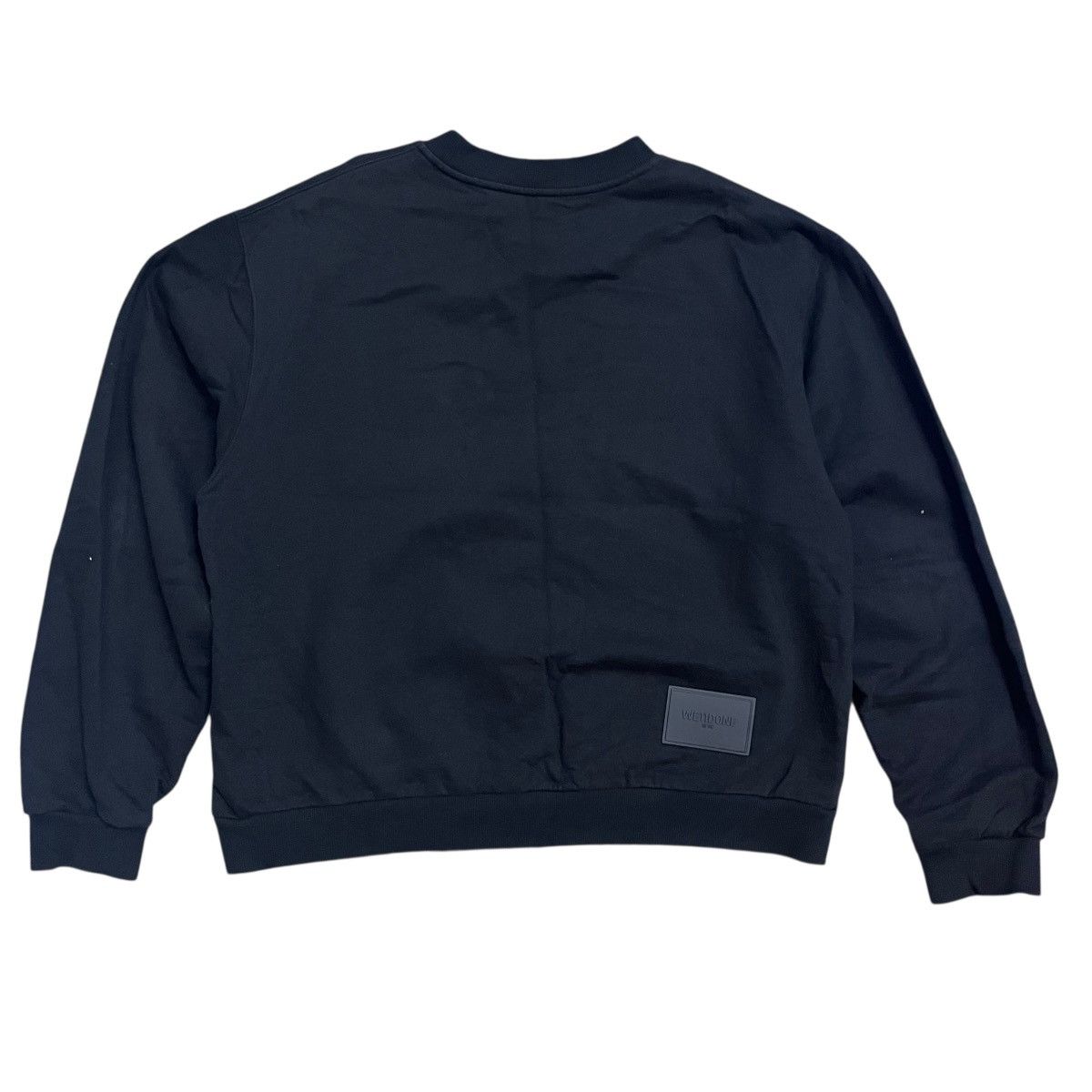 WE11DONE Authentic We11done Boxy Big Spell Black Sweatshirt Size L / US 10 / IT 46 - 2 Thumbnail