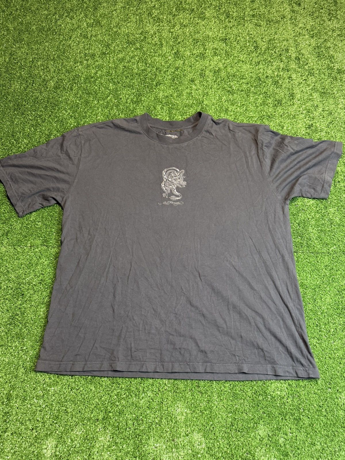 Ed Hardy Vintage y2k Ed hardy Dragon Japan Embroidered Logo T shirt Size US XL / EU 56 / 4 - 1 Thumbnail