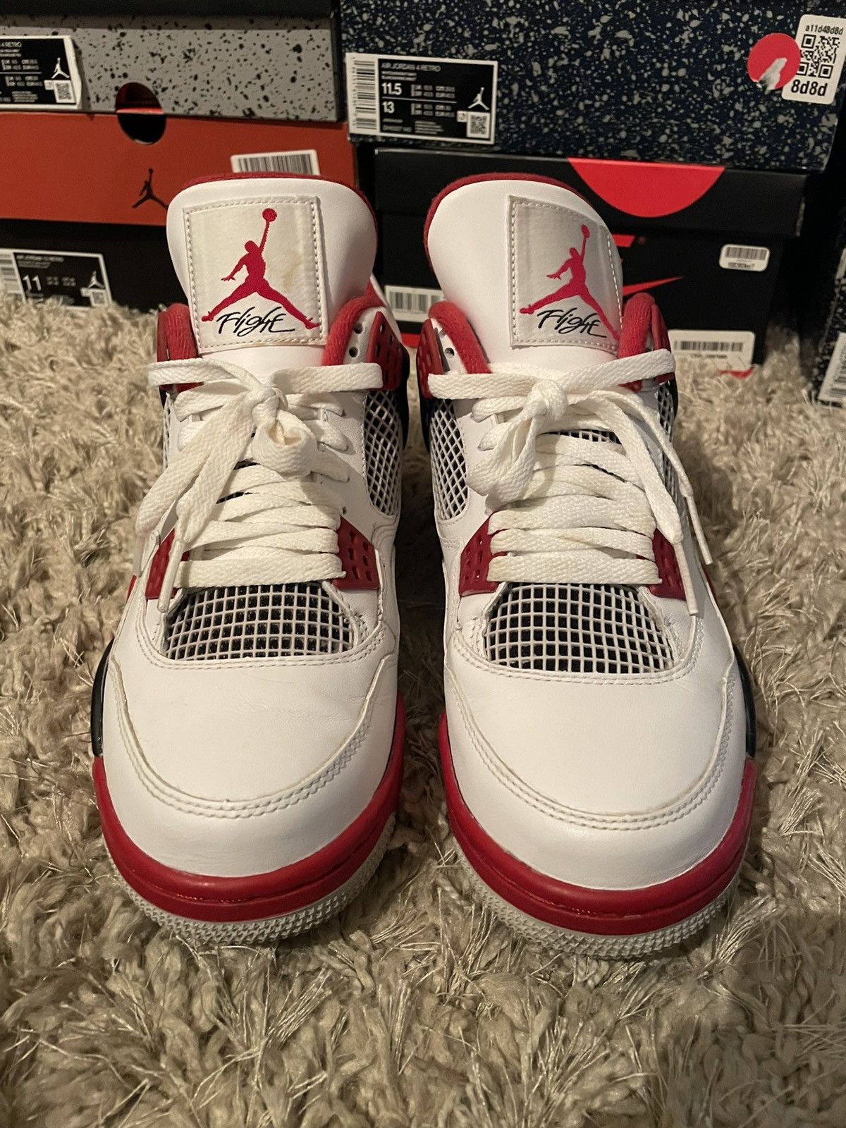 Jordan Brand Jordan 4 Fire Red Size US 8.5 / EU 41-42 - 5 Thumbnail