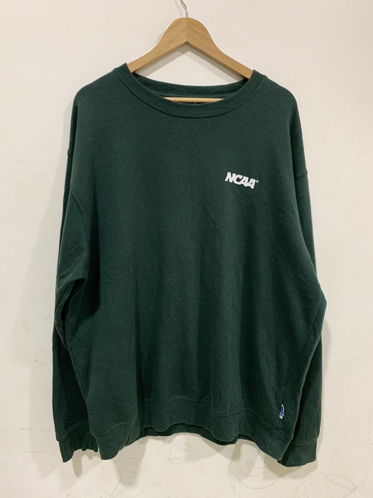 NCAA Vintage NCAA Green Sweatshirt Big Size Size US XXL / EU 58 / 5 - 1 Thumbnail