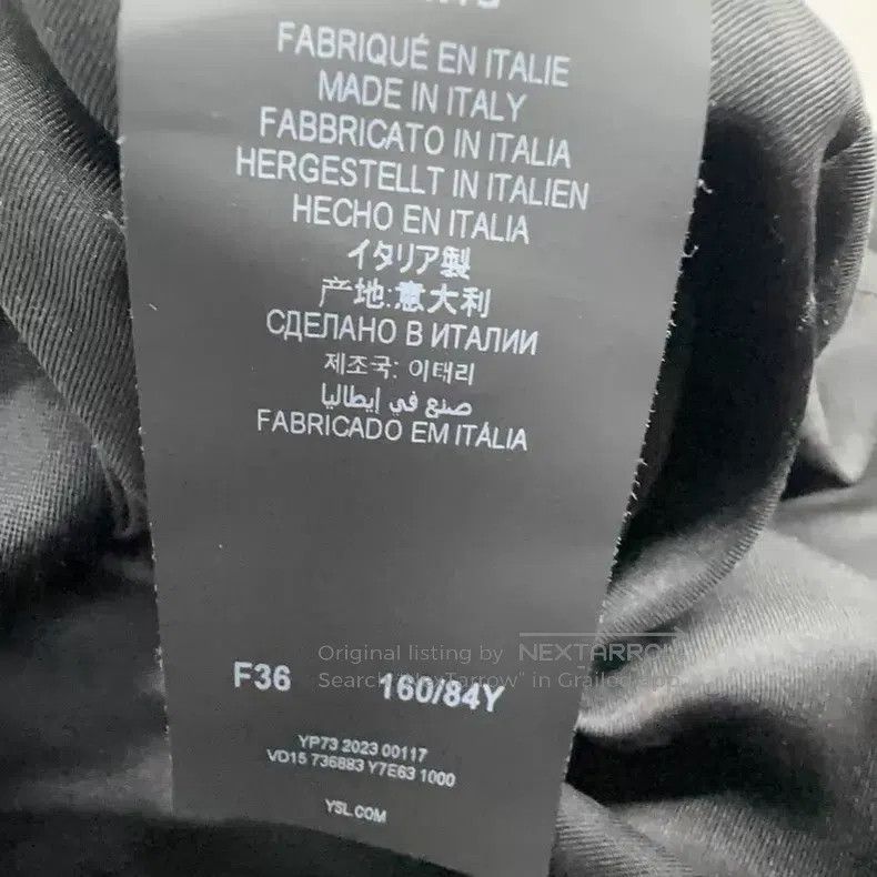 Saint Laurent Paris Saint Laurent Paris Black Coat i Size XS / US 0-2 / IT 36-38 - 6 Thumbnail