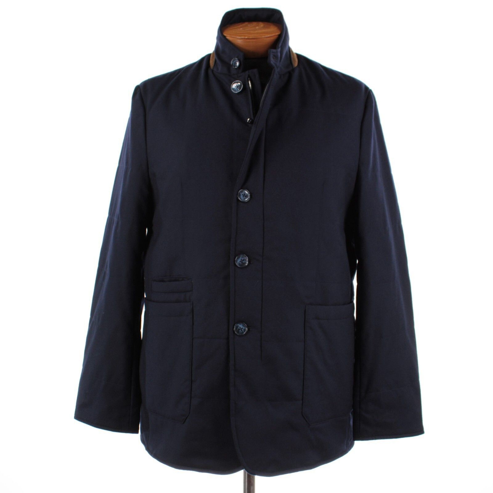 Zanella Zanella Coat Size XL US In Blue Wool Size US XL / EU 56 / 4 - 1 Thumbnail
