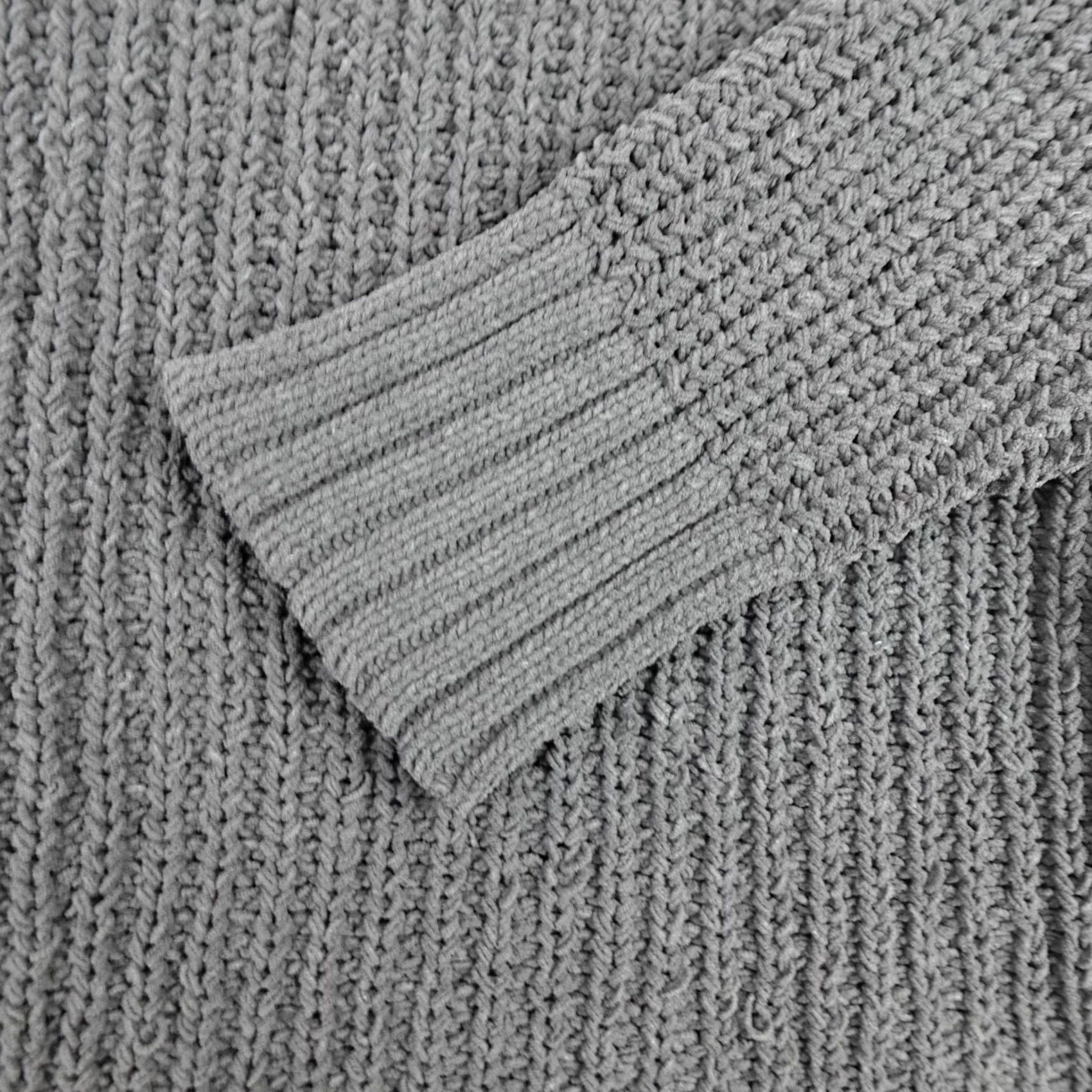 Vintage Aerie Sweater Womens Medium Gray Chunky Knit High Neck Oversized Relaxed Size M / US 6-8 / IT 42-44 - 6 Thumbnail