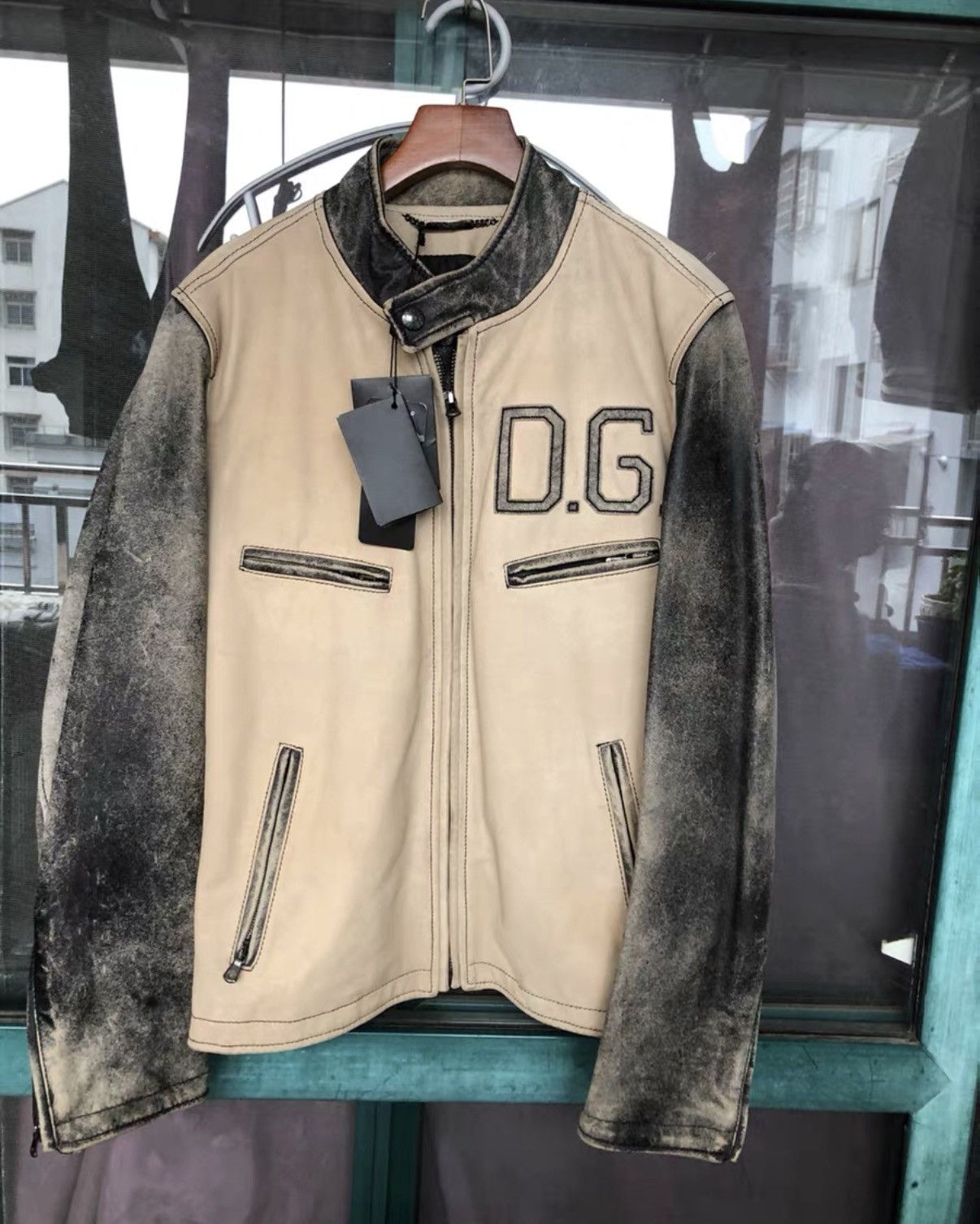 Dolce & Gabbana DG Motorcycle Leather Jacket Size US L / EU 52-54 / 3 - 1 Thumbnail