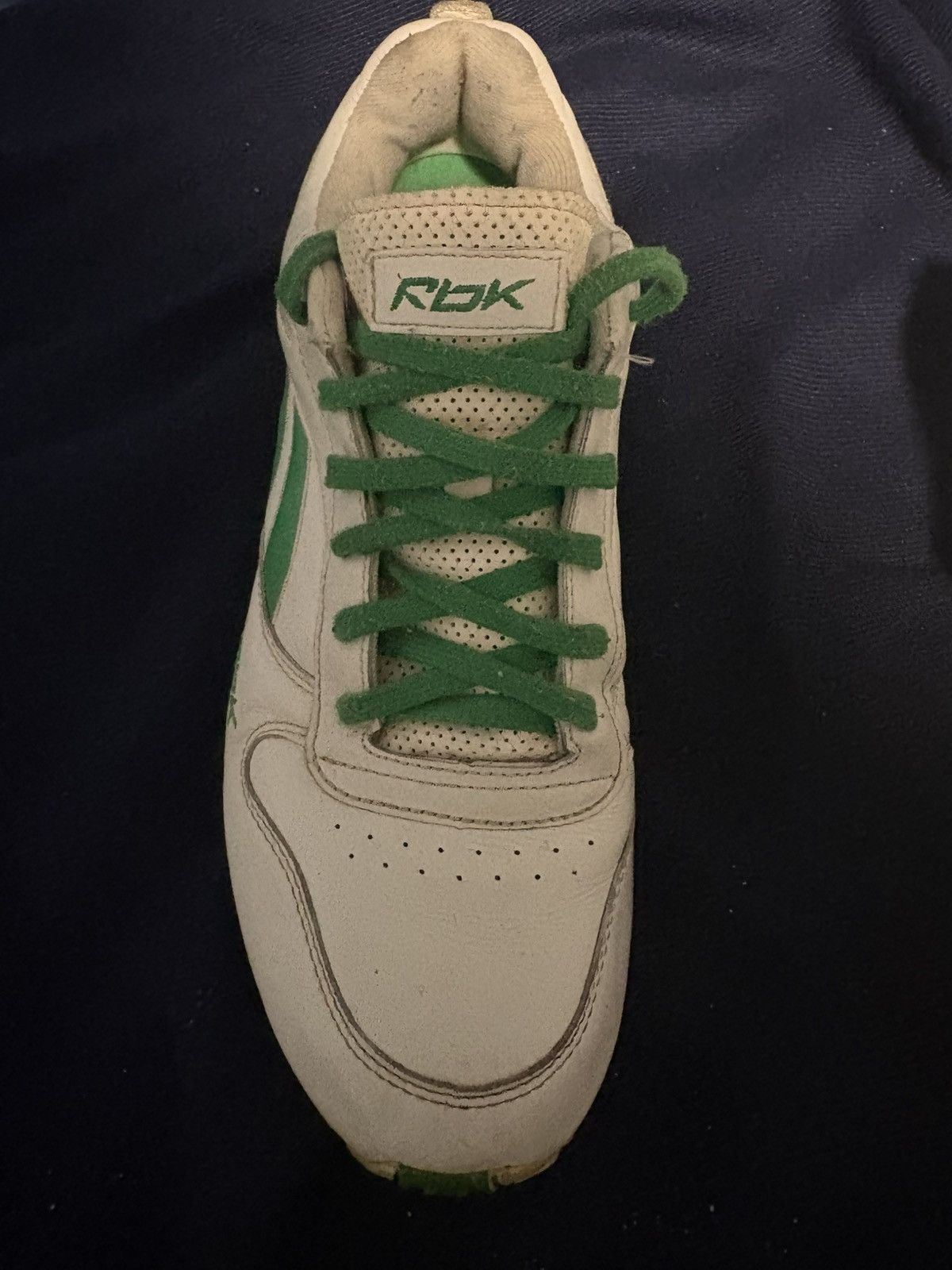 Reebok Reebok RBK RB 512 FLU White Green Men's Low Top Sneakers Size US 8.5 / EU 41-42 - 4 Thumbnail