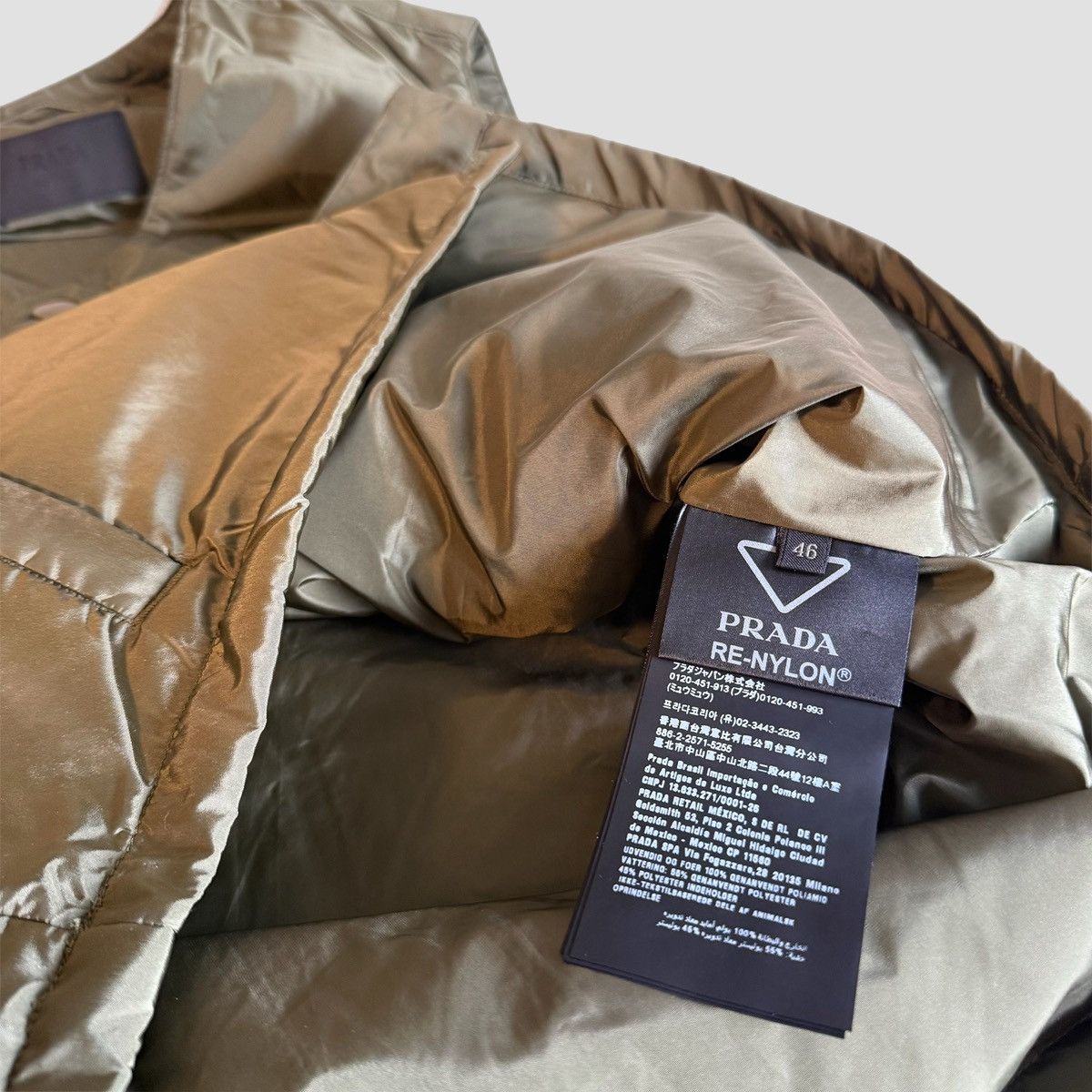 Prada Prada Re-Nylon Gilet Green Size US M / EU 48-50 / 2 - 13 Thumbnail