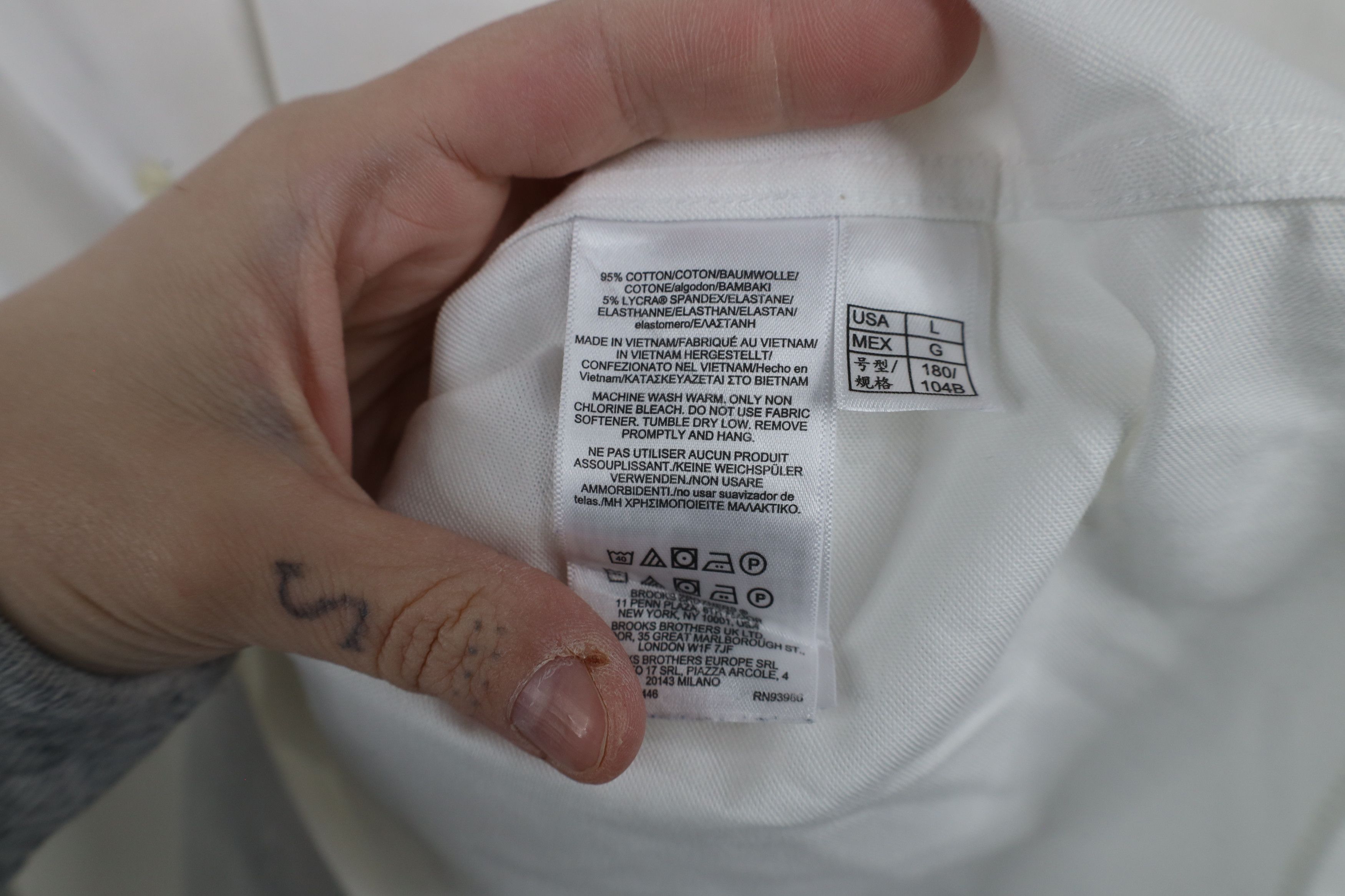 Brooks Brothers × Vintage Vintage Brooks Brothers Non Iron Stretch Button Down Shirt Size US L / EU 52-54 / 3 - 10 Thumbnail