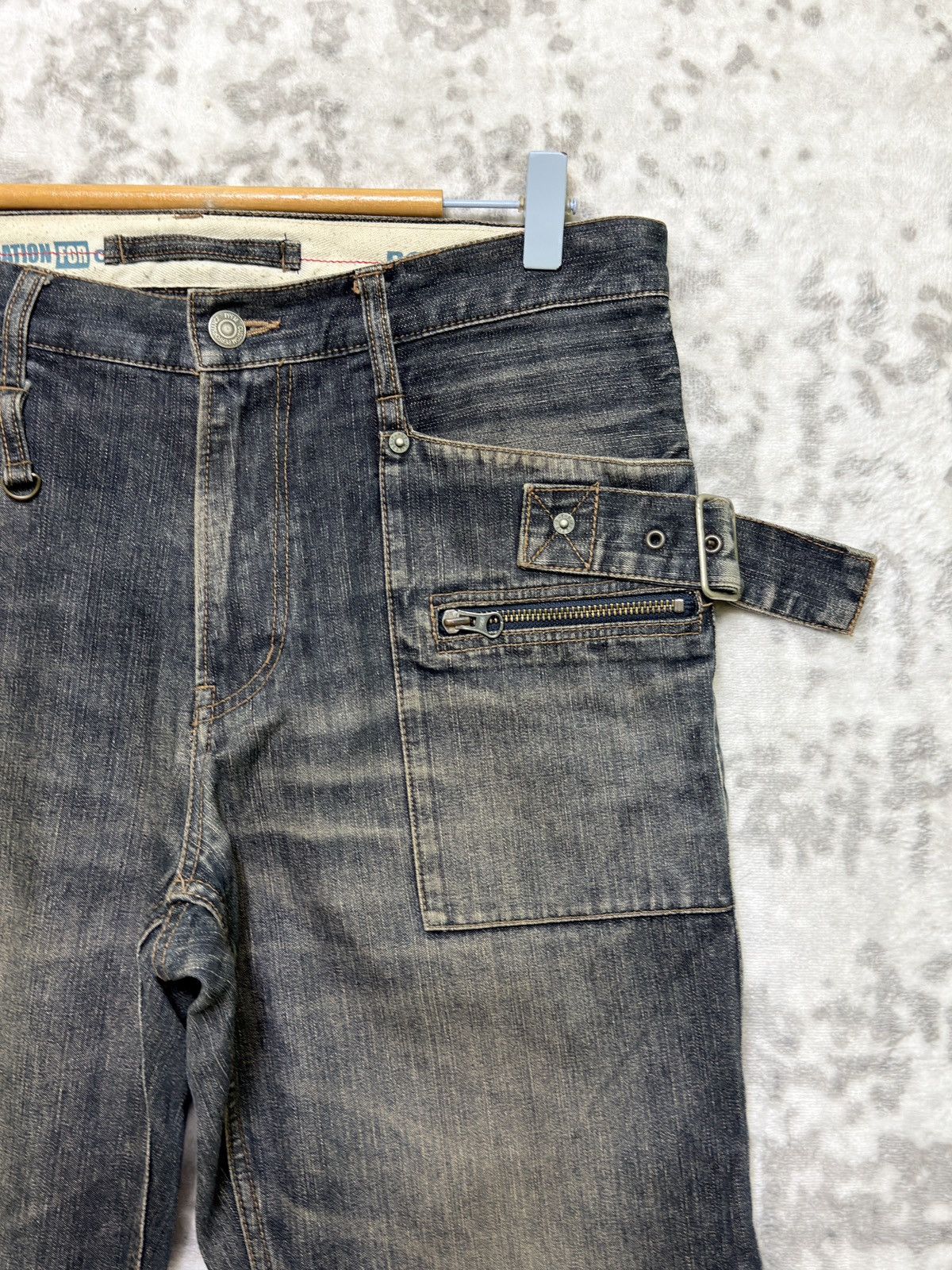 Japanese Brand × Vintage Vintage PPFM Bondage Short Denim Pants Size US 31 - 5 Thumbnail