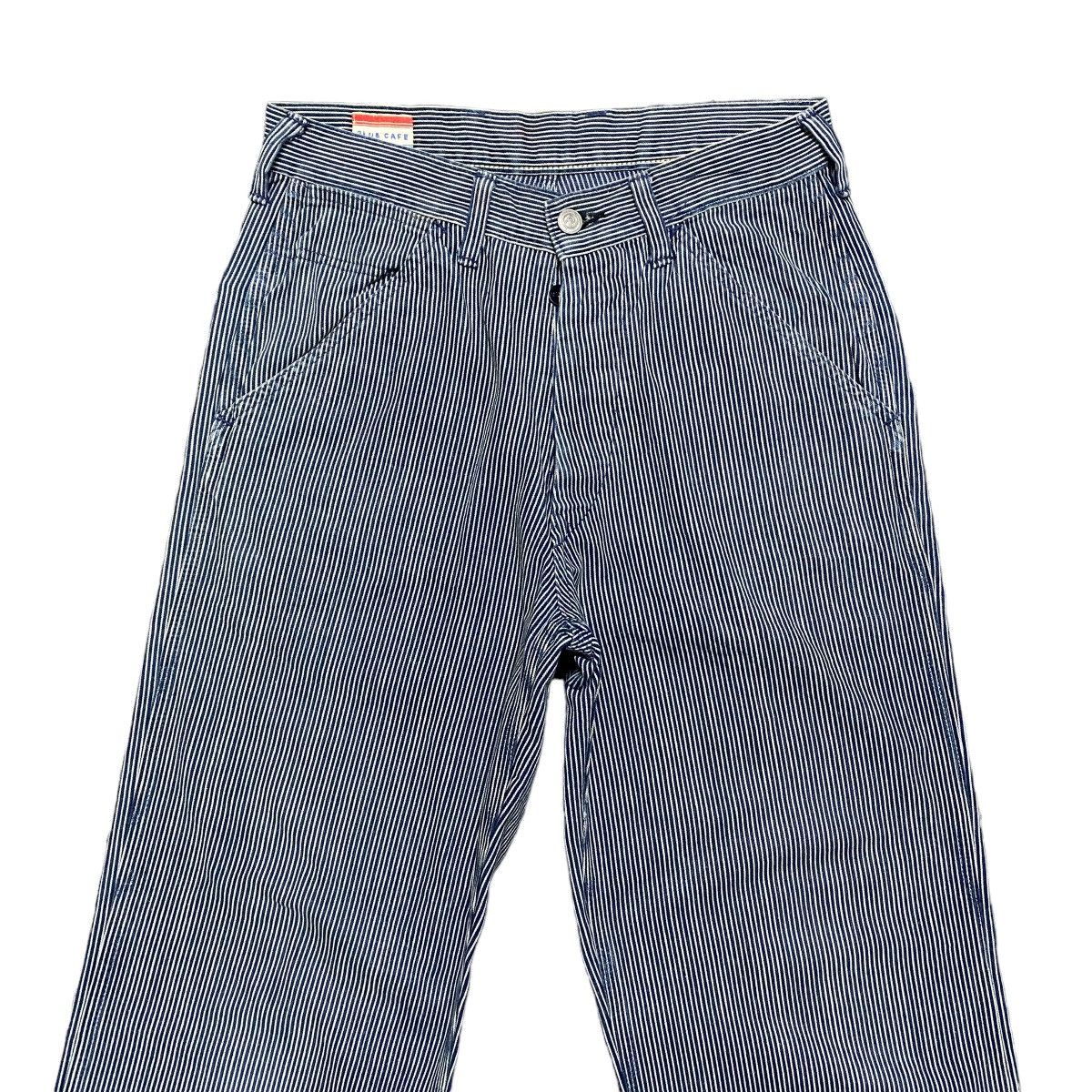 45rpm 45rpm Blue Cafe Pinstripe Work Pants Size US 29 - 4 Thumbnail