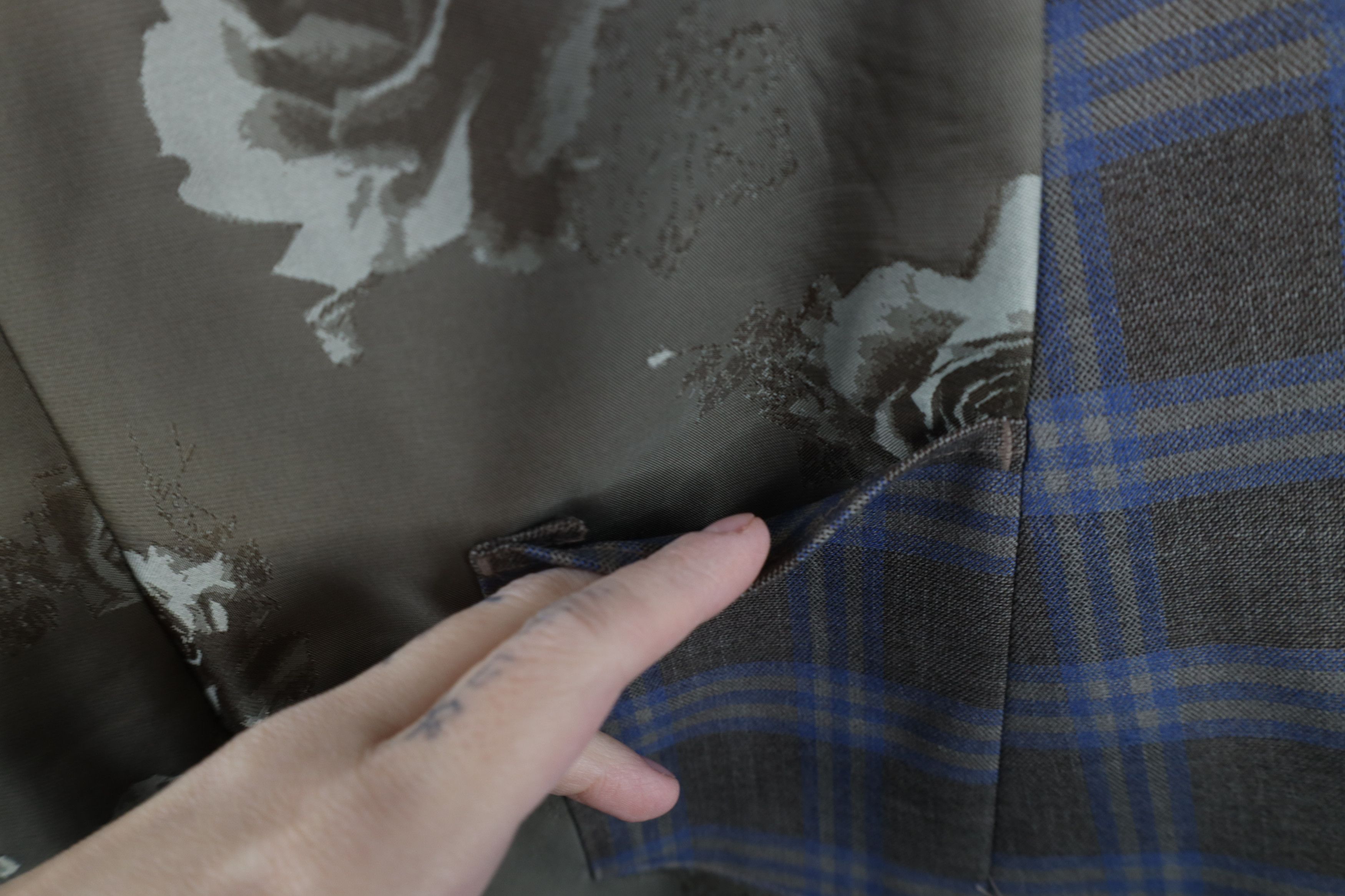 Vintage The Savile Row Rayon Gabardine Blazer Suit Jacket Plaid Size US XXL / EU 58 / 5 - 13 Thumbnail