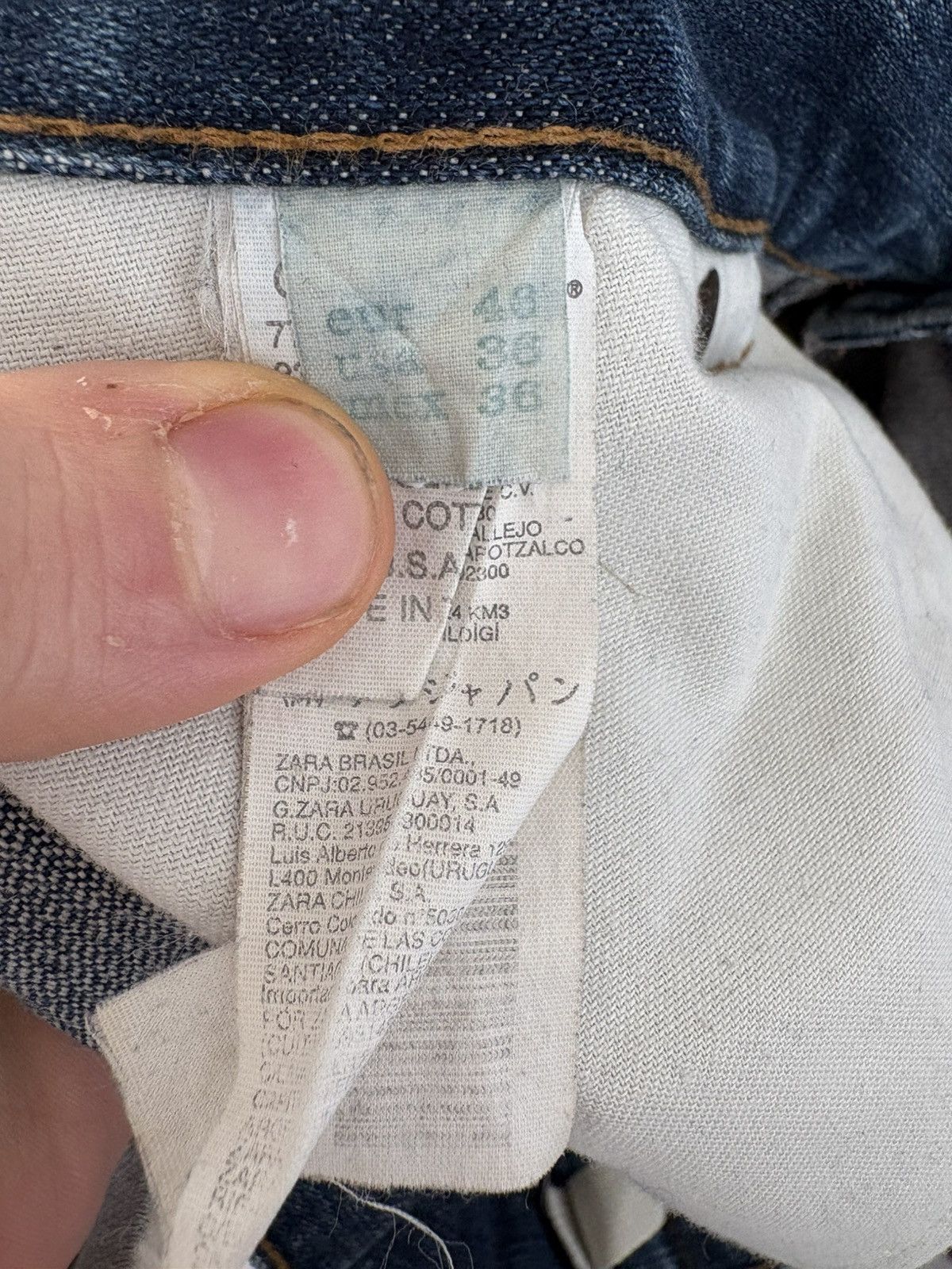 Zara Vintage Zara Hybrid Jeans Size US 34 / EU 50 - 4 Thumbnail