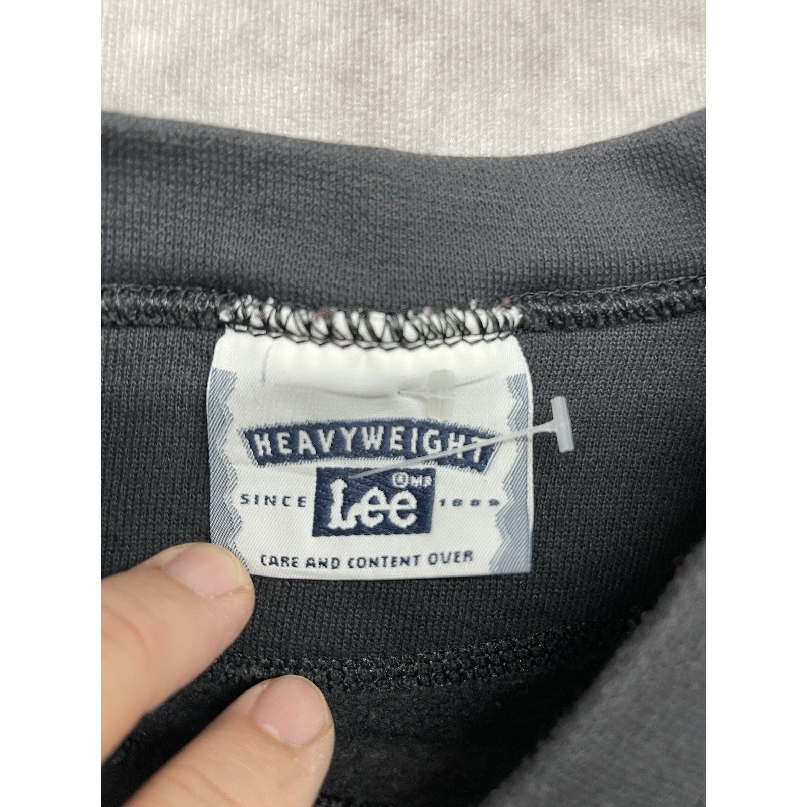 Lee Vtg 90s Lee Heavyweight Sweatshirt Black Blank Crewneck Pull Size US S / EU 44-46 / 1 - 5 Thumbnail