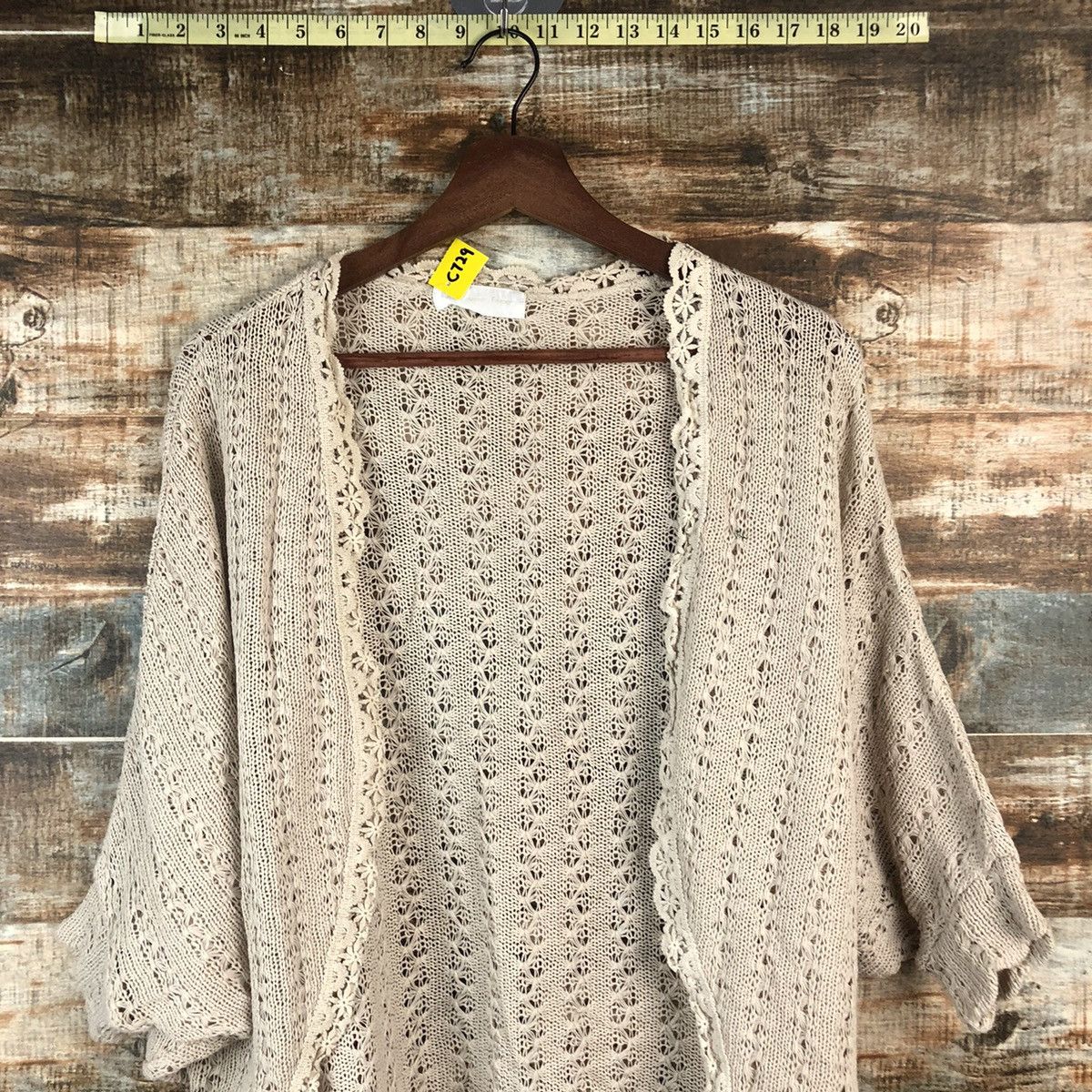 Homespun Knitwear DL Abc une Face vintage crochet Knitwear #C729 Size L / US 10 / IT 46 - 2 Thumbnail