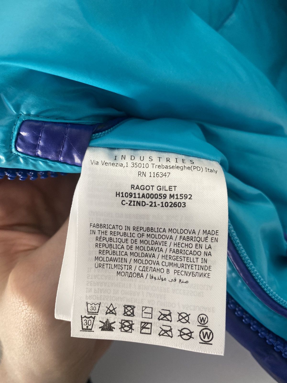 Moncler Moncler Ragot Vest Blue (Size 4) Size US XL / EU 56 / 4 - 5 Thumbnail