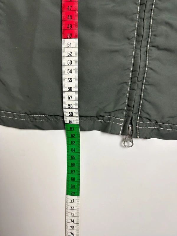 Emporio Armani Vintage Armani Jeans Olive Nylon Moto Jacket Size US L / EU 52-54 / 3 - 12 Thumbnail