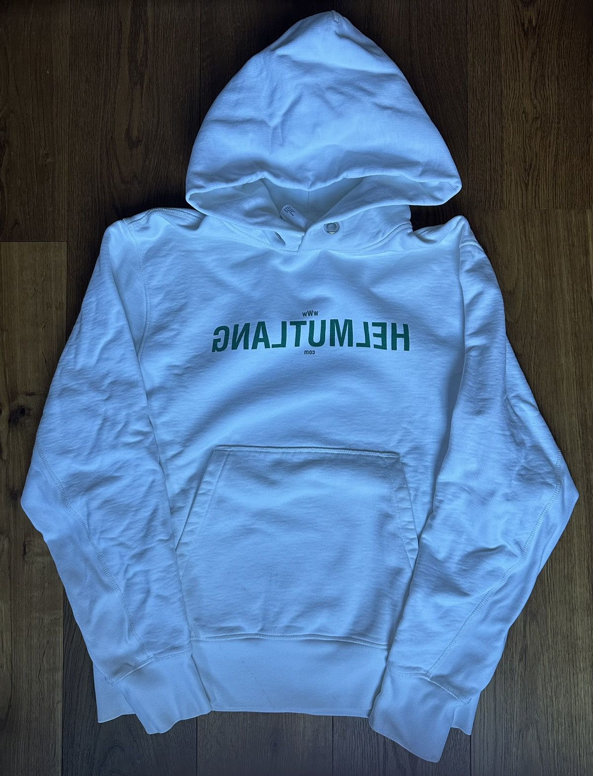 Helmut Lang Helmut Lang Hoodie Reverse Logo Size US L / EU 52-54 / 3 - 3 Thumbnail