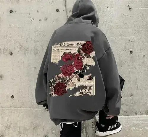 Japanese Brand × Vintage Man Roses Print Hoodie Size US M / EU 48-50 / 2 - 1 Thumbnail