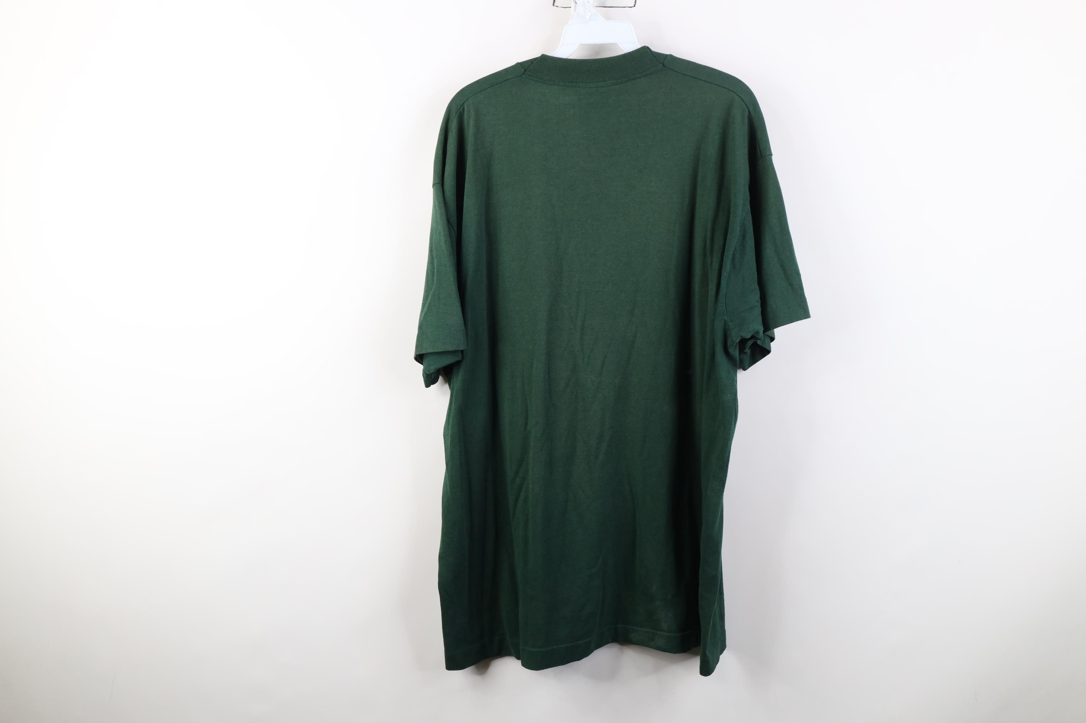 Vintage Vintage 90s Streetwear Pocket Short Sleeve T-Shirt Green USA Size US XL / EU 56 / 4 - 13 Thumbnail