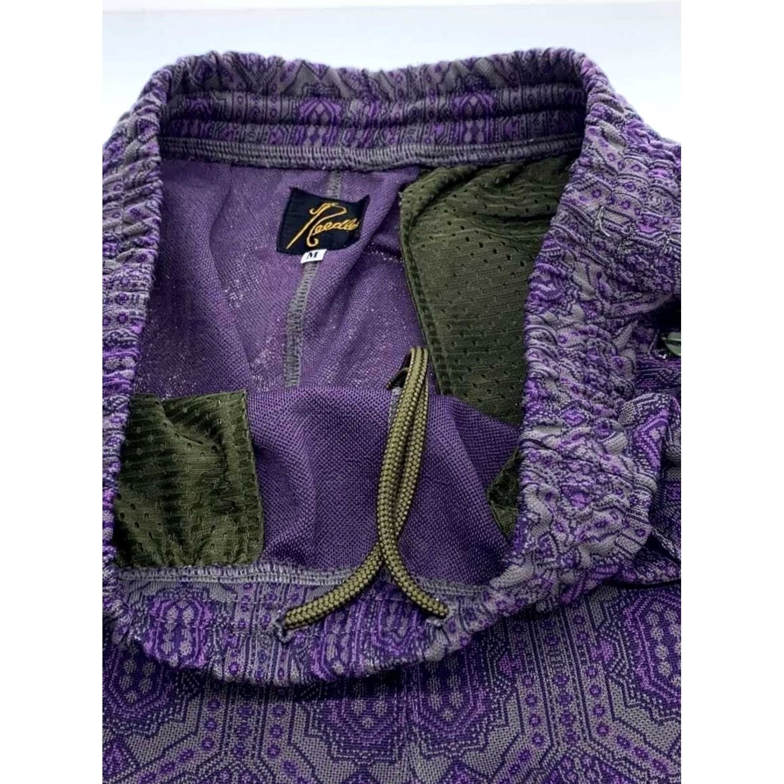 Needles VINTAGE Needles Track Pants CH233 Purple M M Pants Purple All-over print Polyester 90s Mens Size US 31 - 3 Thumbnail