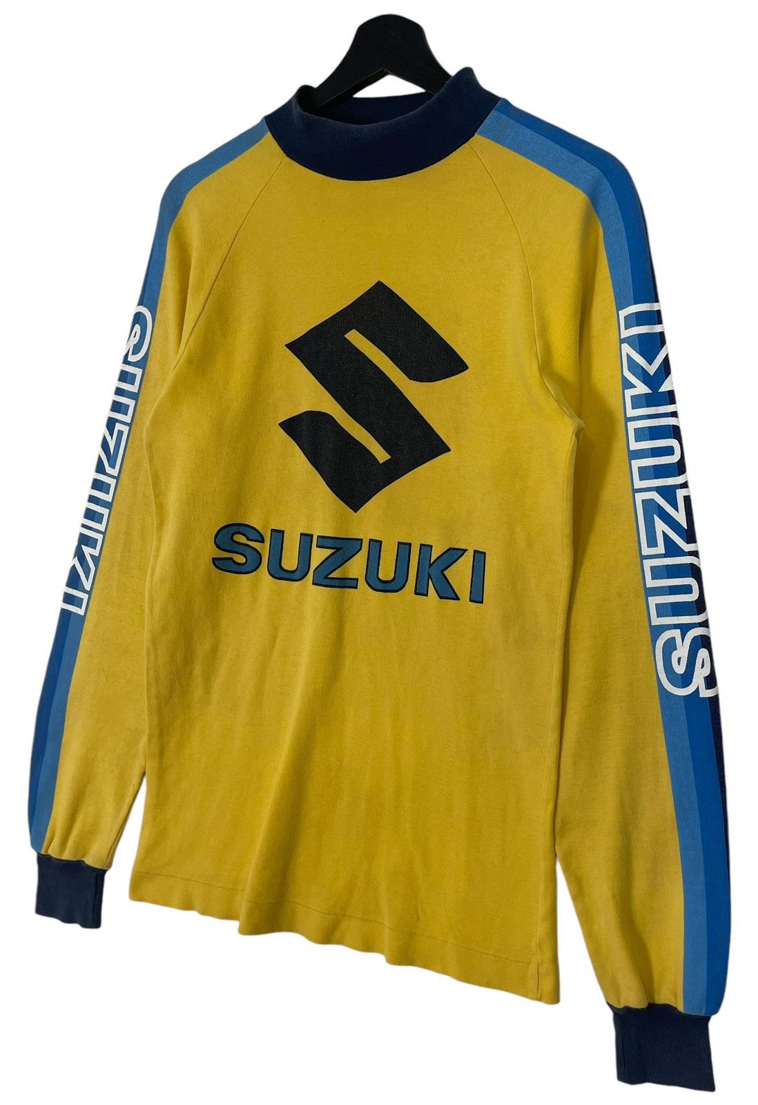 Gear for Sports 80s VINTAGE SUZUKI RACING RIDER SHIRT WITH PADDED ELBOW Size US M / EU 48-50 / 2 - 3 Thumbnail