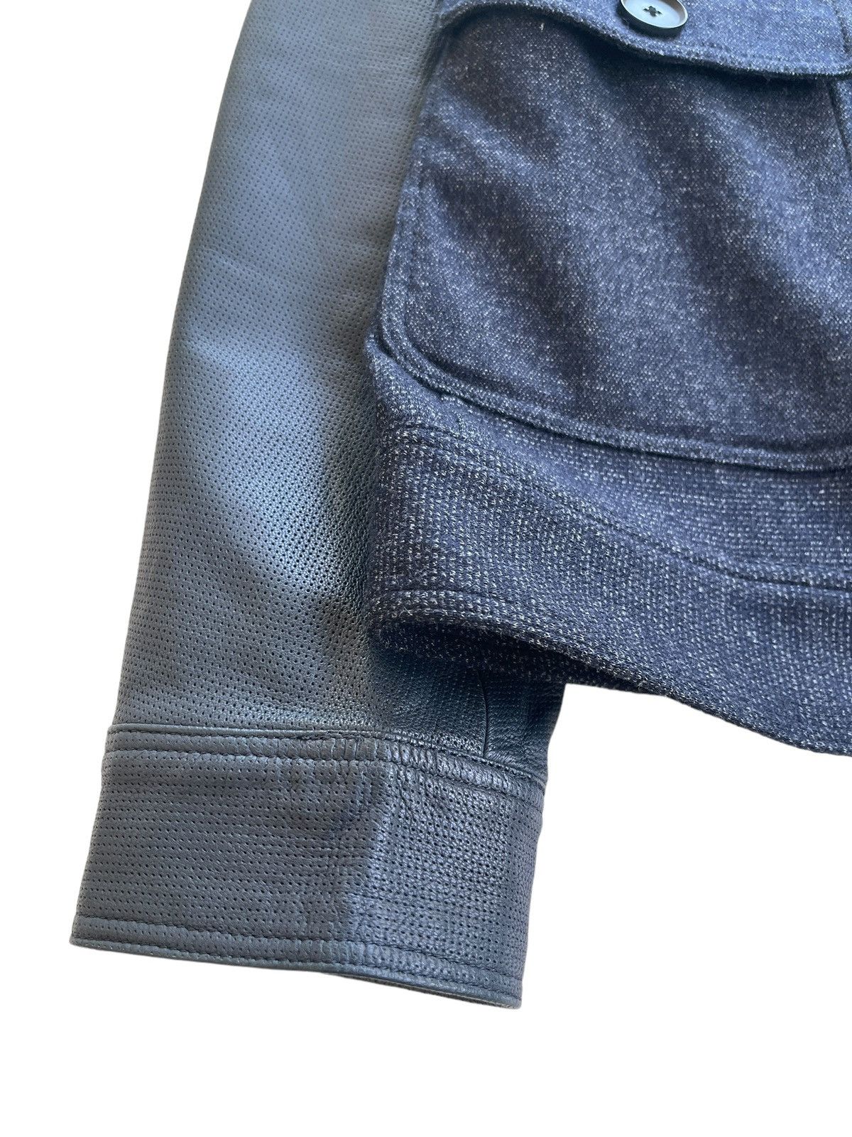 JOSEPH HOMME Joseph Homme Wool / Goatskin Leather Sleeve Jacket Size US S / EU 44-46 / 1 - 11 Thumbnail