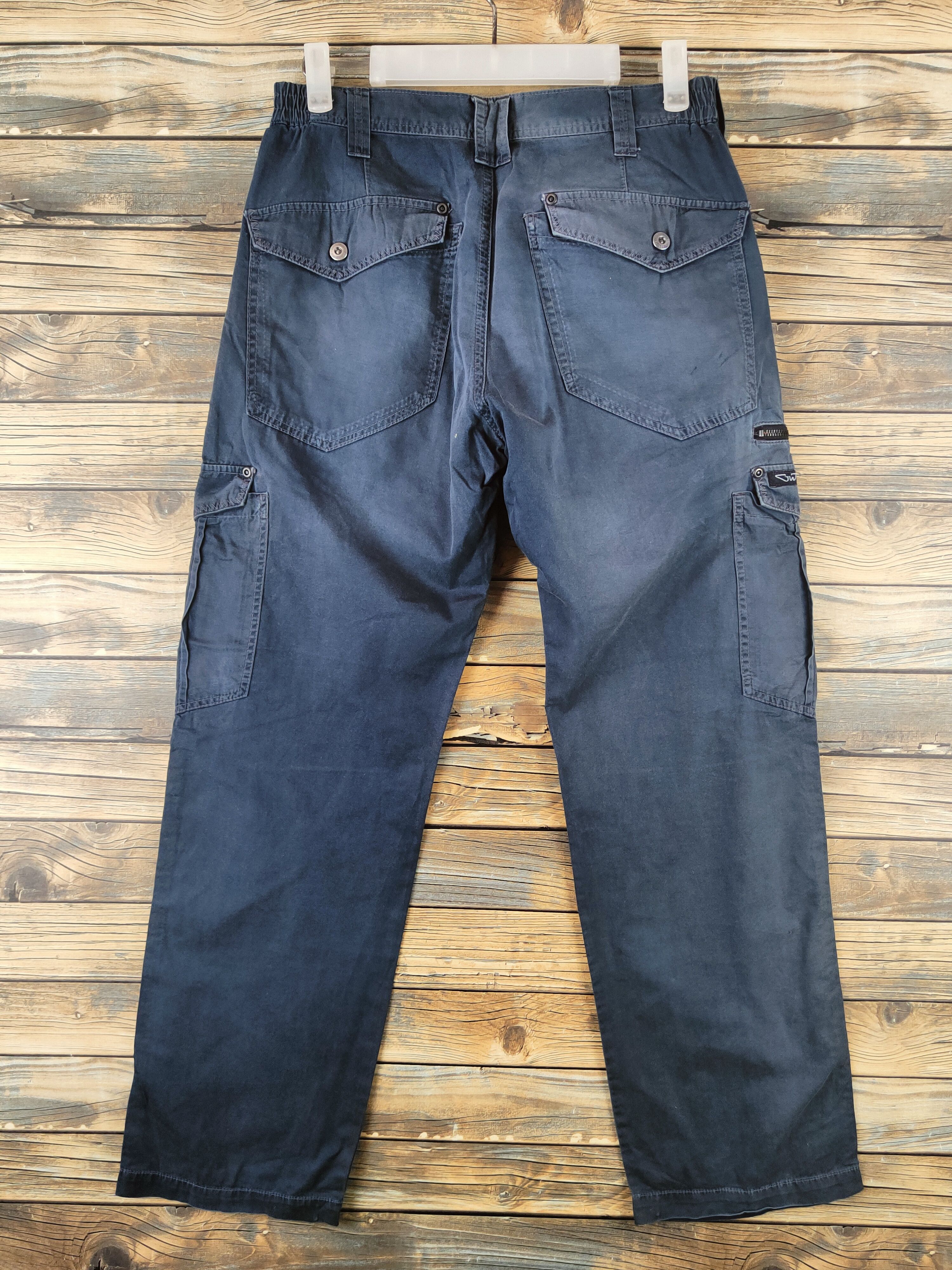 Japanese Brand DL GW Blue Multipocket utility Cargo Pants #46-293 Size US 28 / EU 44 - 8 Thumbnail