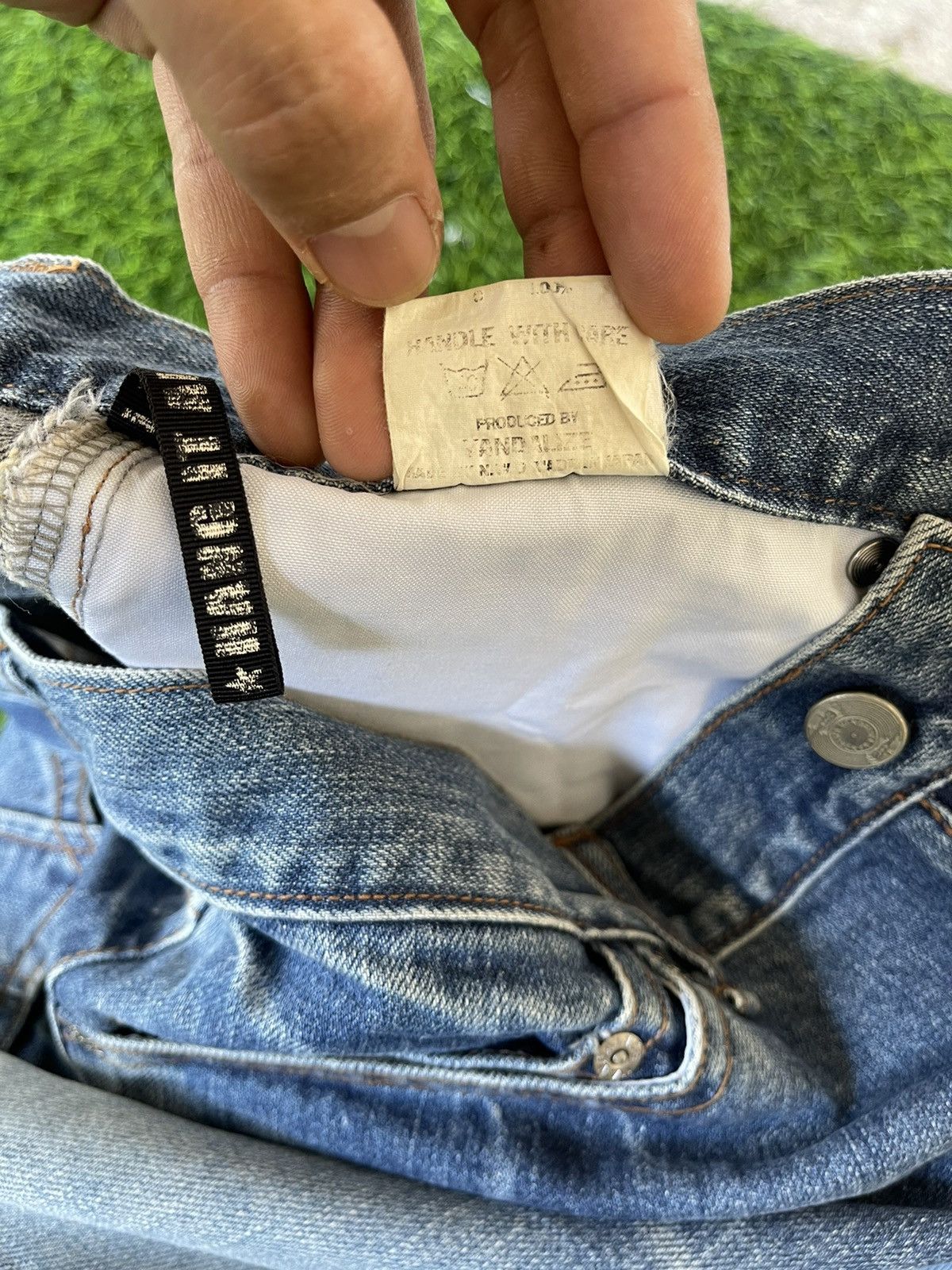 Undercover × Vandalize Vintage 90s🔥VANDALIZE✖️UNDERCOVER🔥Double PatchWork Denim Size US 34 / EU 50 - 12 Thumbnail