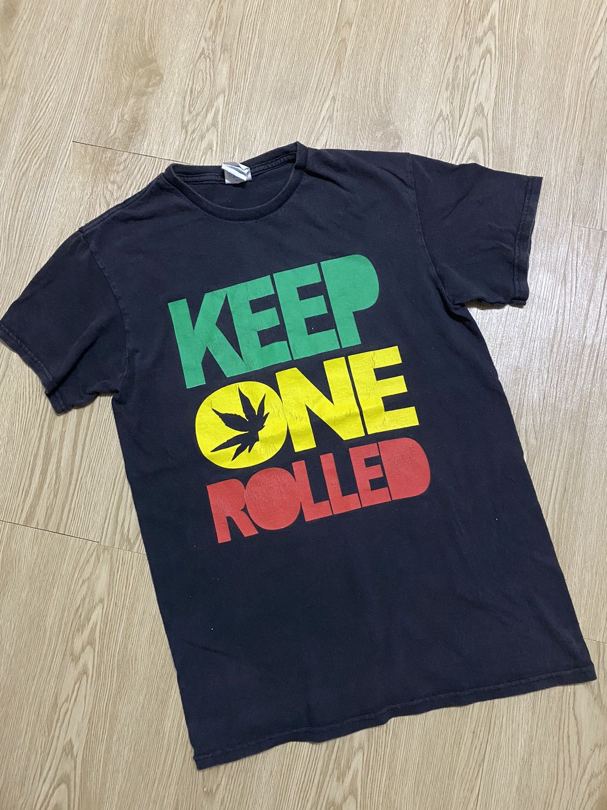 Rap Tees Keep One Rolled Rasta Tee Size US S / EU 44-46 / 1 - 1 Thumbnail