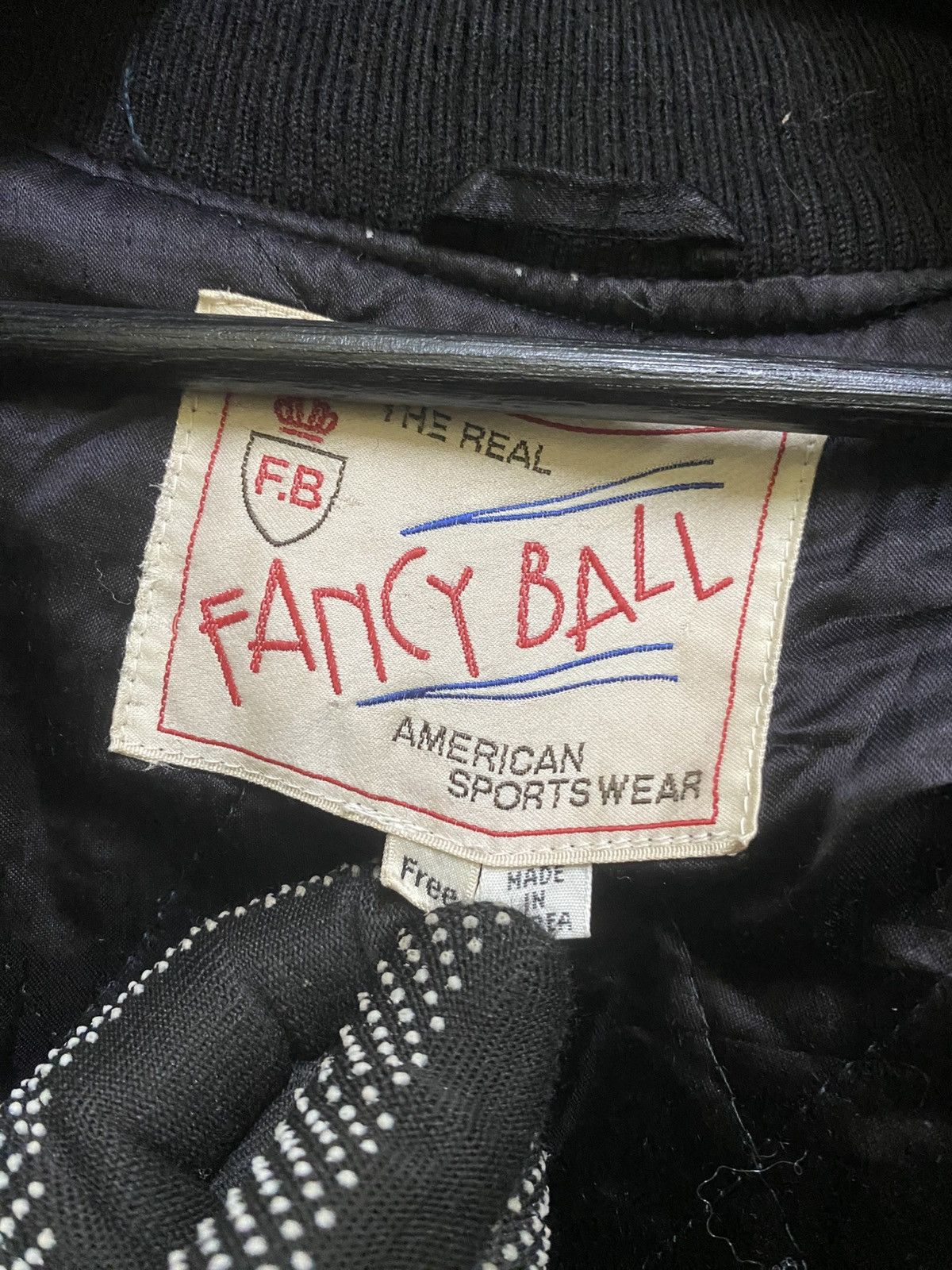 Vintage Vintage Fancy Ball Aviators Varsity Bomber Jacket Black Size US L / EU 52-54 / 3 - 7 Thumbnail