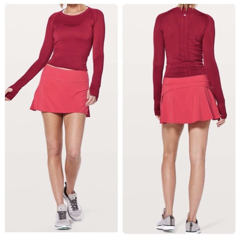 Lululemon Lululemon Play Off the Pleats skirt Hot Pink Sz.6 Size 28" / US 6 / IT 42 - 2 Thumbnail