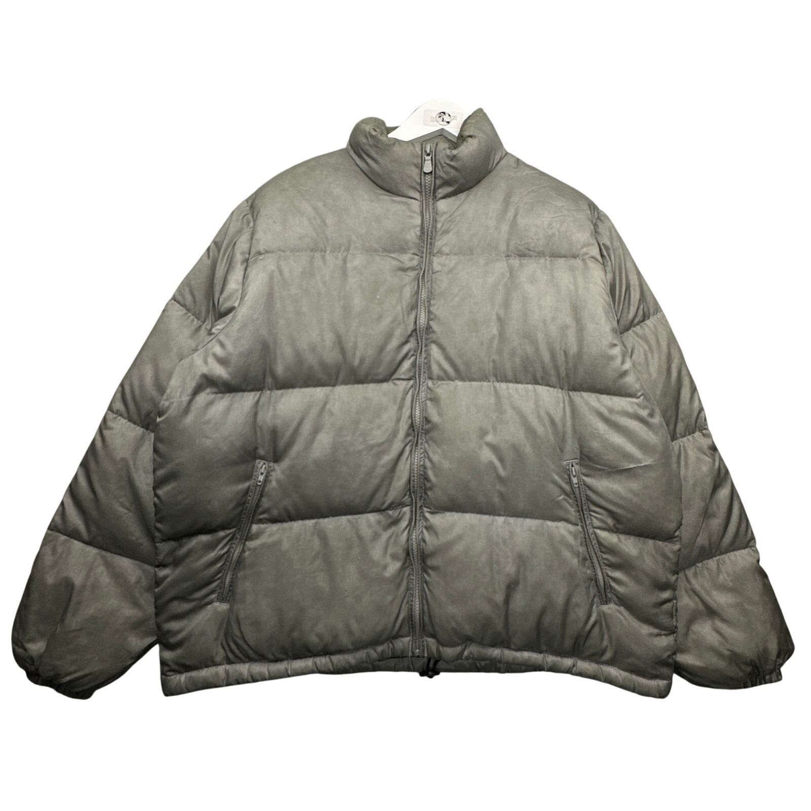 Calvin Klein Vintage Calvin Klein Down Puffer Jacket Gray XL STAINED Size US XL / EU 56 / 4 - 1 Thumbnail