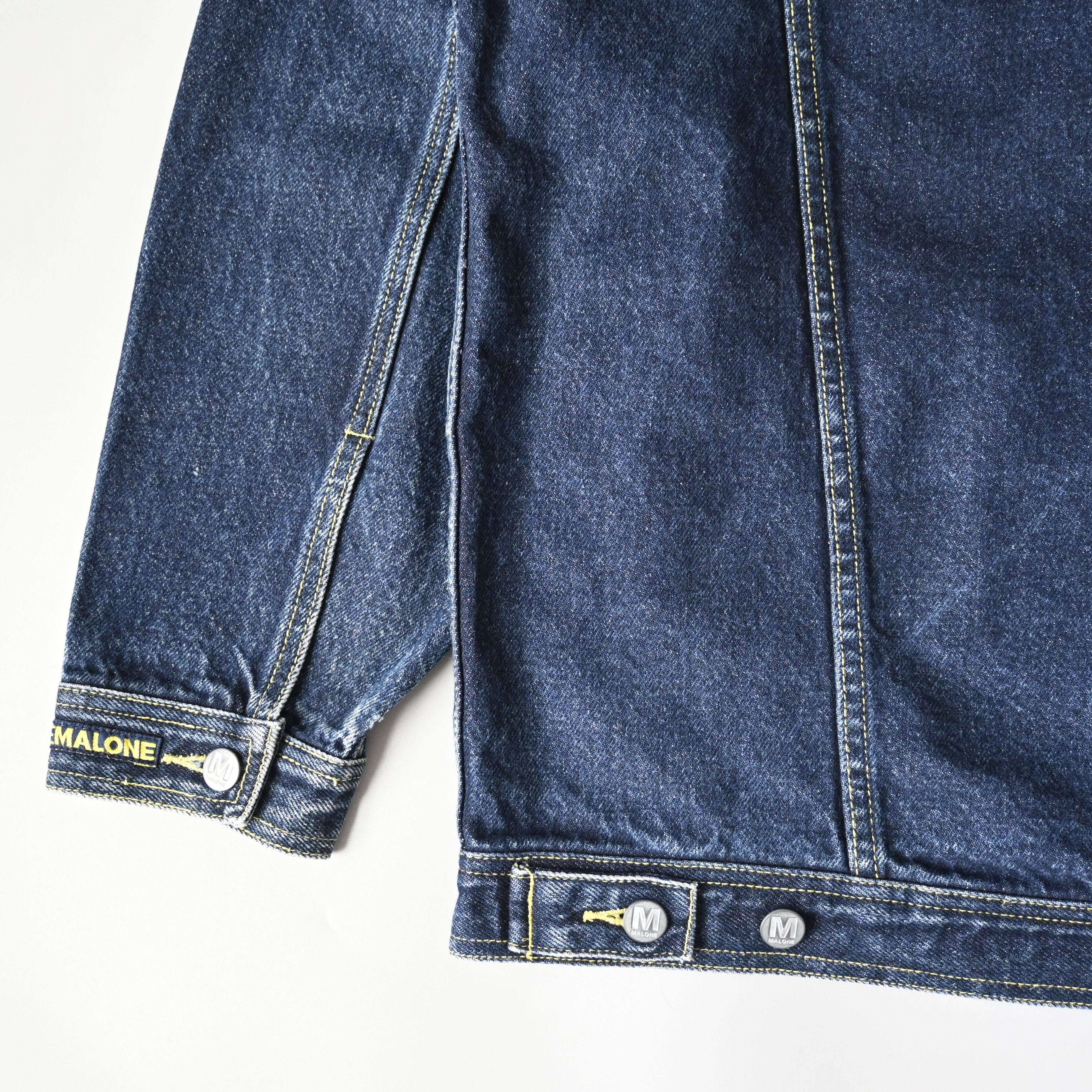 Vintage VTG MO JEANS by Maurice Malone reflective logo denim trucker Size US XXL / EU 58 / 5 - 9 Thumbnail