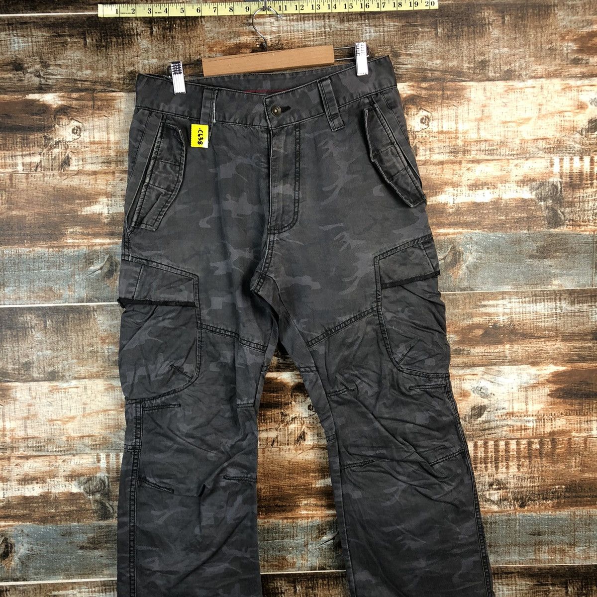 Japanese Brand DL Camo Gray Cargo Military utility Multipocket Pants #C638 Size US 29 - 2 Thumbnail