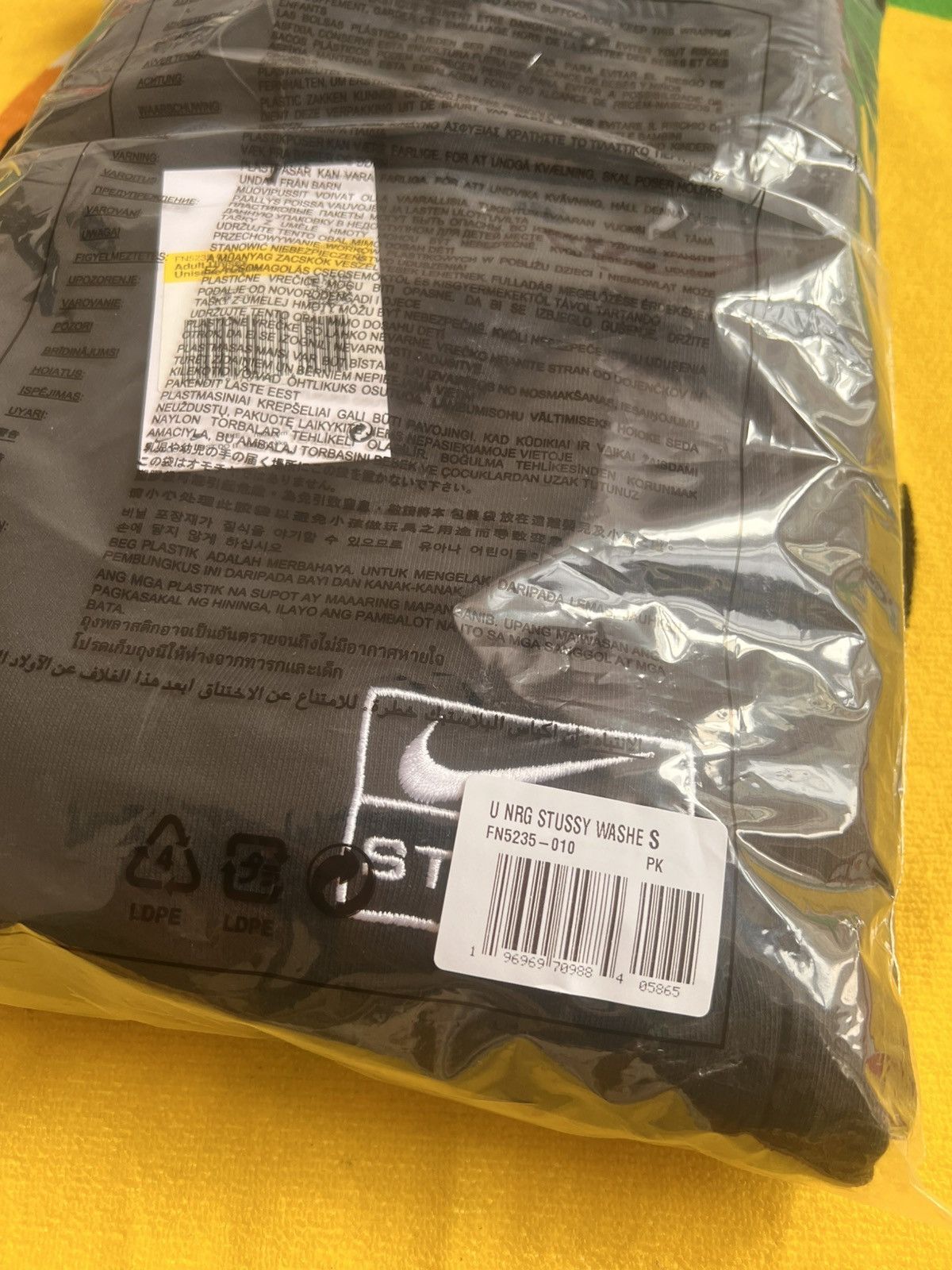 Nike × Stussy S - Nike Stussy Fleece Sweatpant Black FW25 jogger pant logo Size US 32 / EU 48 - 20 Thumbnail