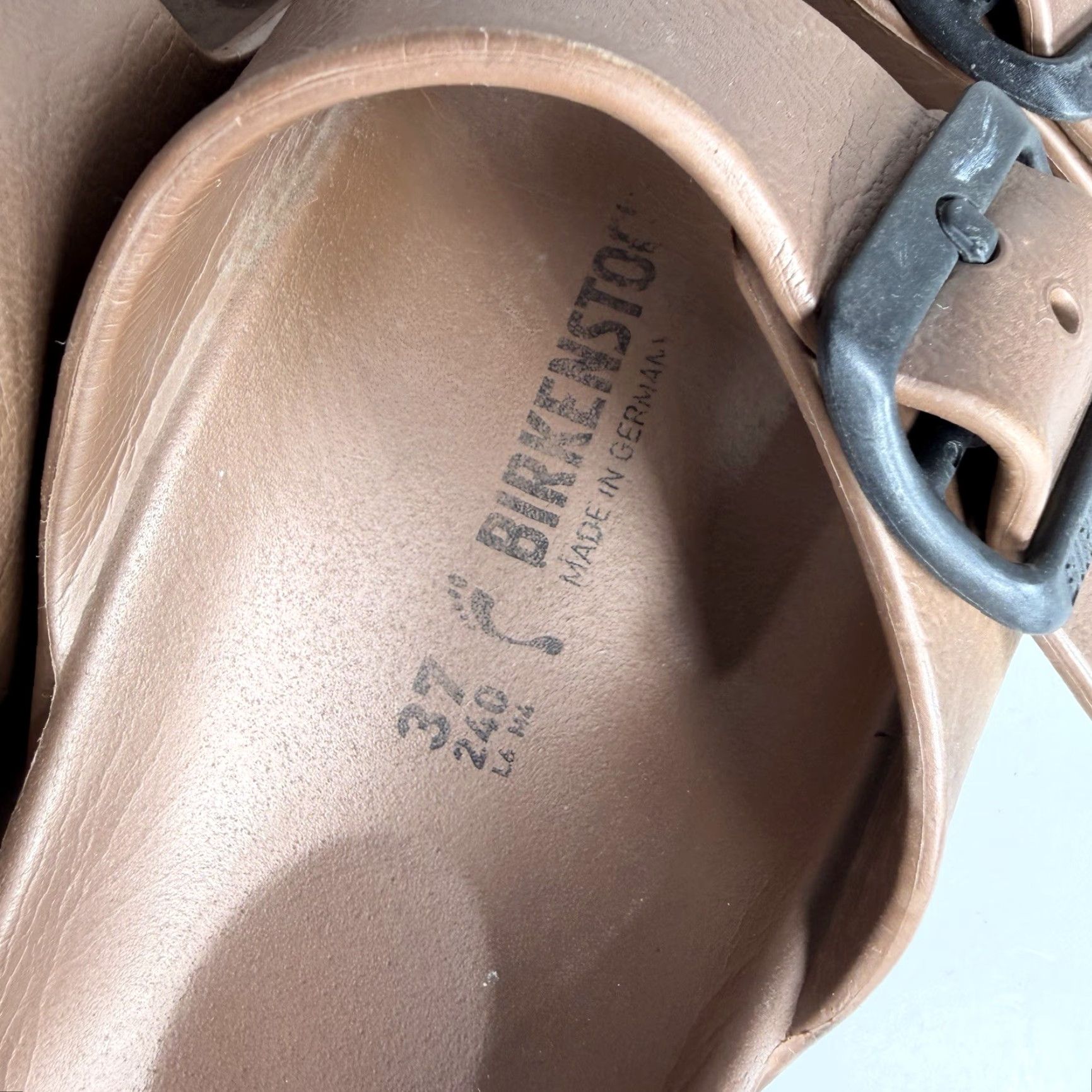 Birkenstock Birkenstock Arizona Copper Rubber Footbed Narrow EU 37 US 6 Size US 6 / IT 36 - 6 Thumbnail