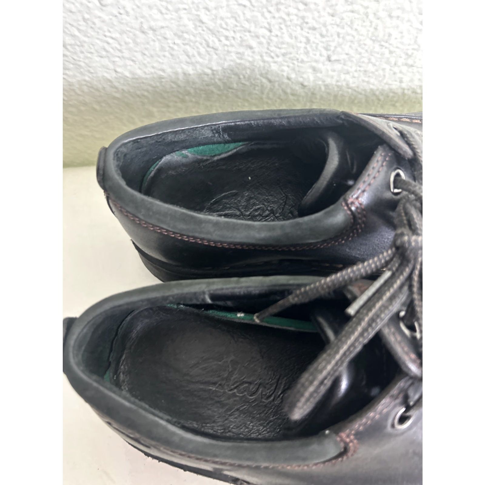 Clarks Clarks Keeler Walk Casual Shoes Men 9 M Black Brown Leather Upper Suede Insole Adjustable Comfort Shoes Mens Size US 9 / EU 42 - 5 Thumbnail