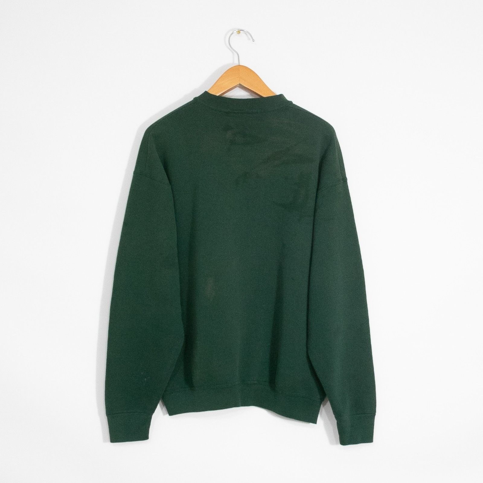 Wilson Vintage 90s Wilson Blank Sweatshirt Mens XL - Green Crewneck Size US XL / EU 56 / 4 - 8 Thumbnail