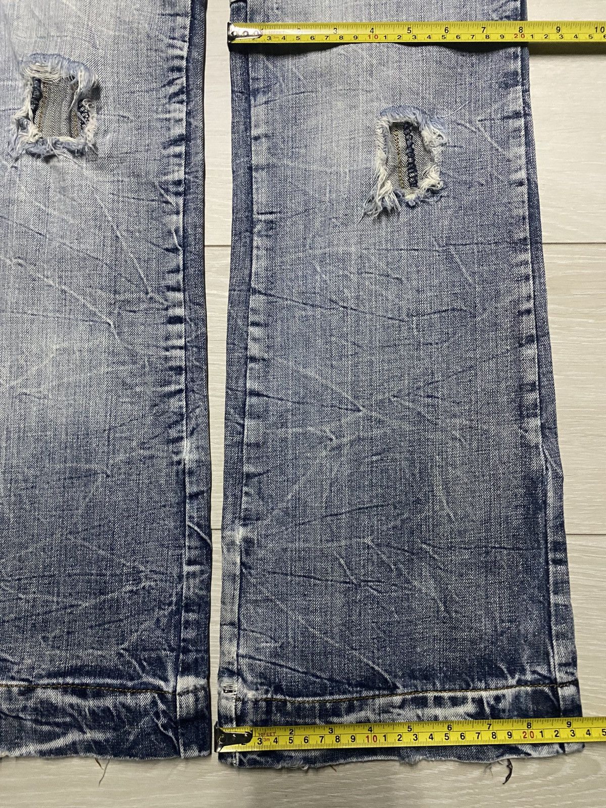 semanticdesign SemanticDesign Tactical Distressed Multipocket Flare Jeans Size US 32 / EU 48 - 18 Thumbnail