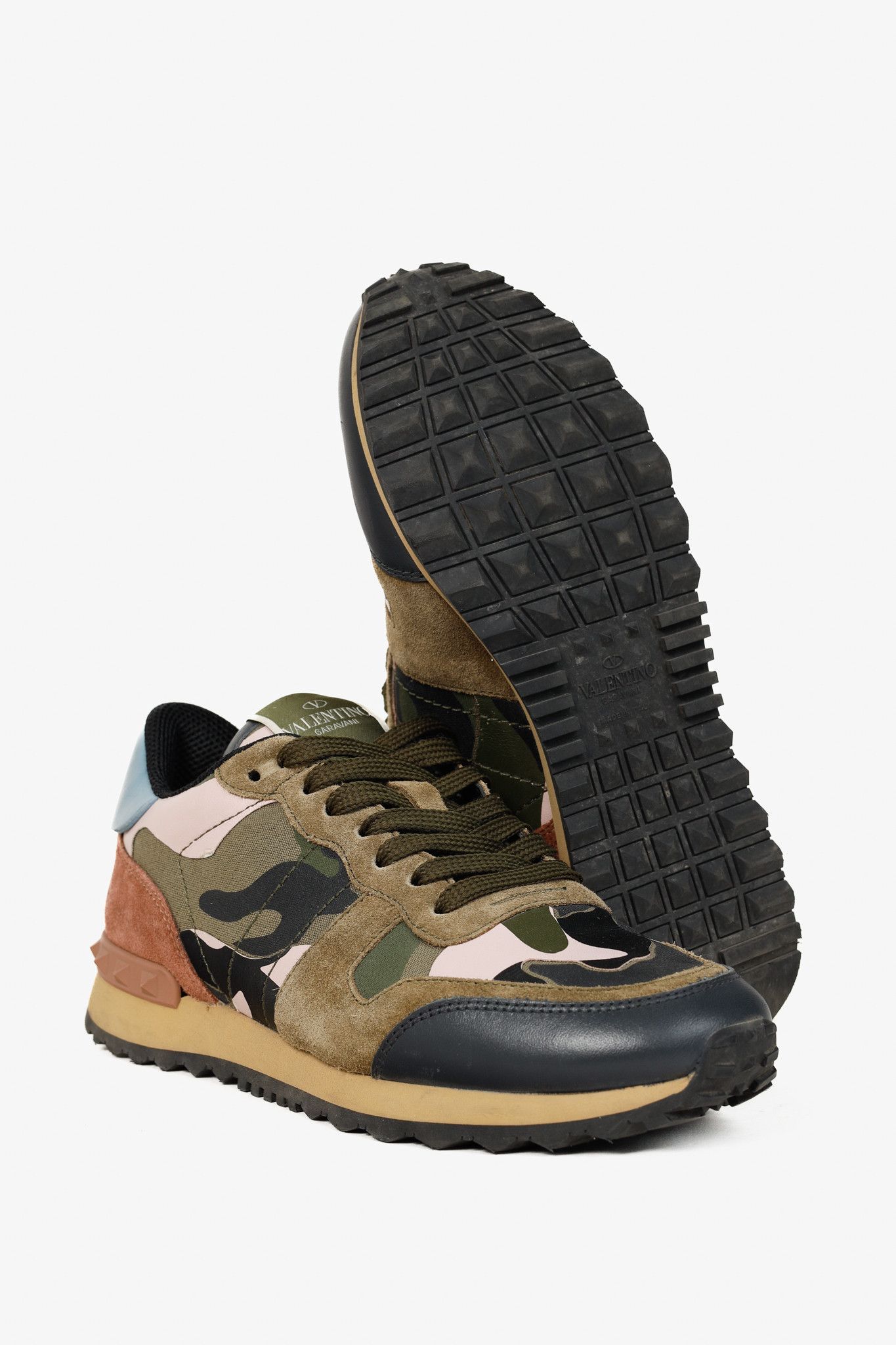 Valentino Valentino Garavani Rockrunner Camo Low-Top Sneakers Size US 6 / IT 36 - 4 Thumbnail