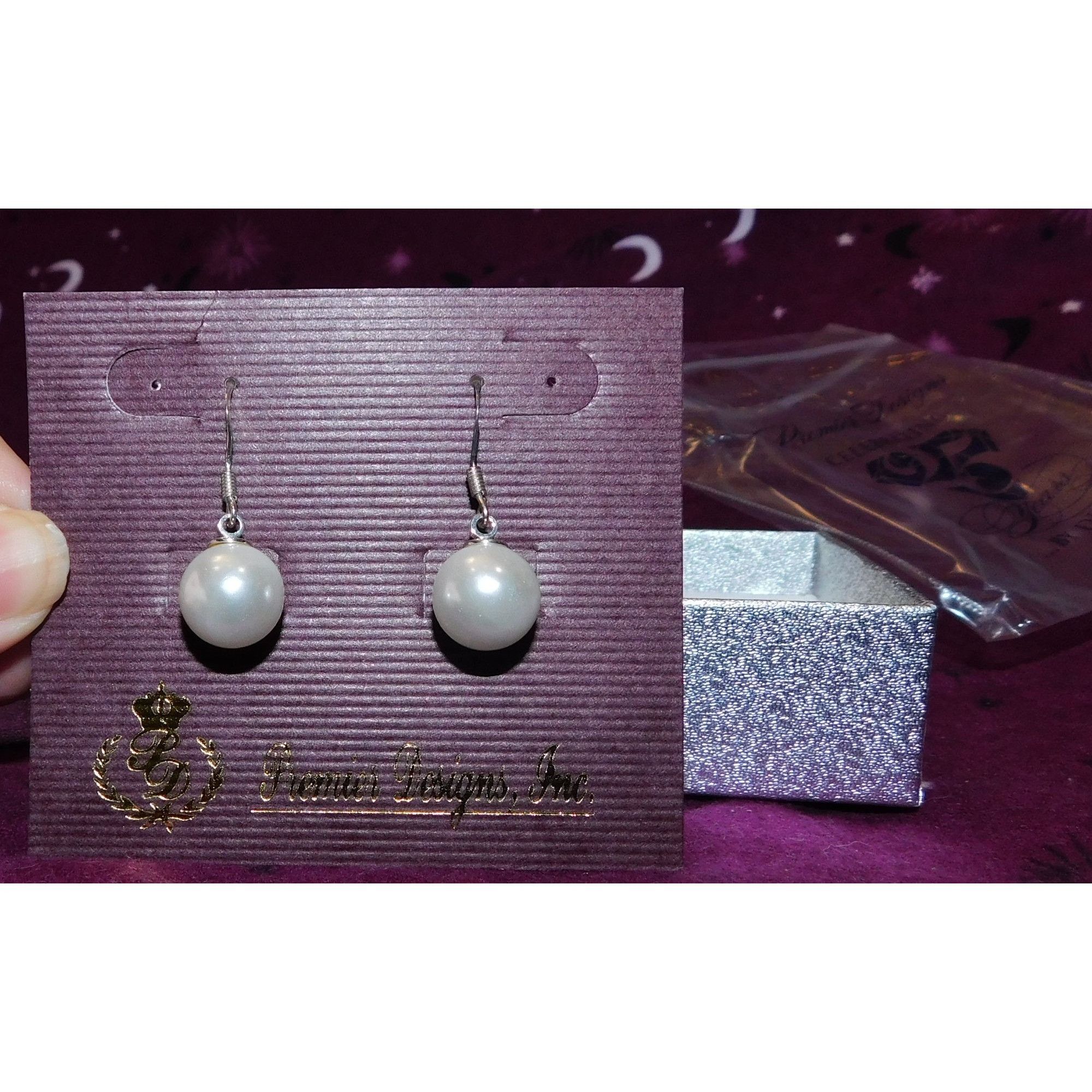 Other Premier Designs 25th Anniversary Pearl Earrings Size ONE SIZE - 1 Thumbnail