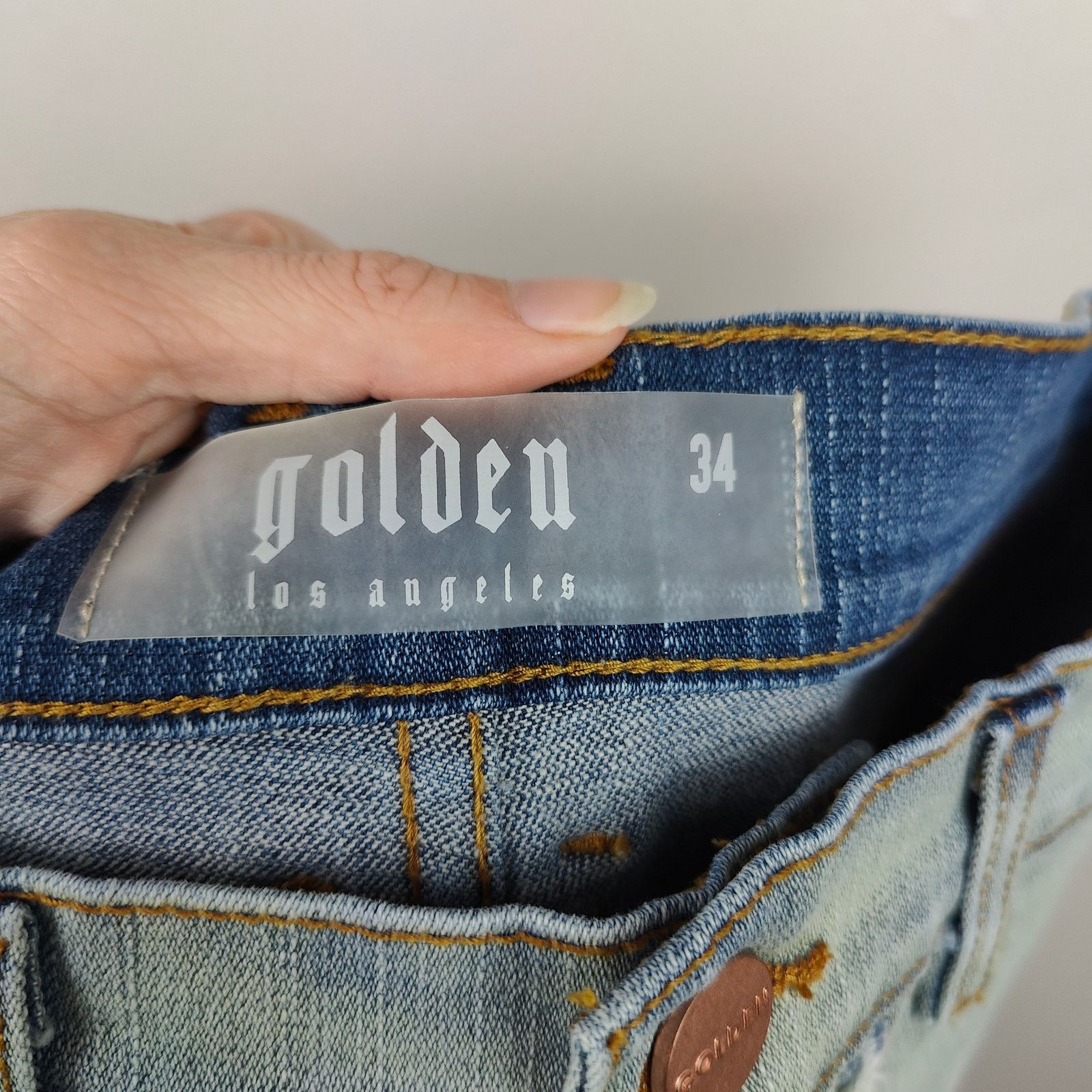 Other Golden Denim The Patchwork Mykonos Flared Jeans Men 34 Cargo Size US 34 / EU 50 - 8 Thumbnail