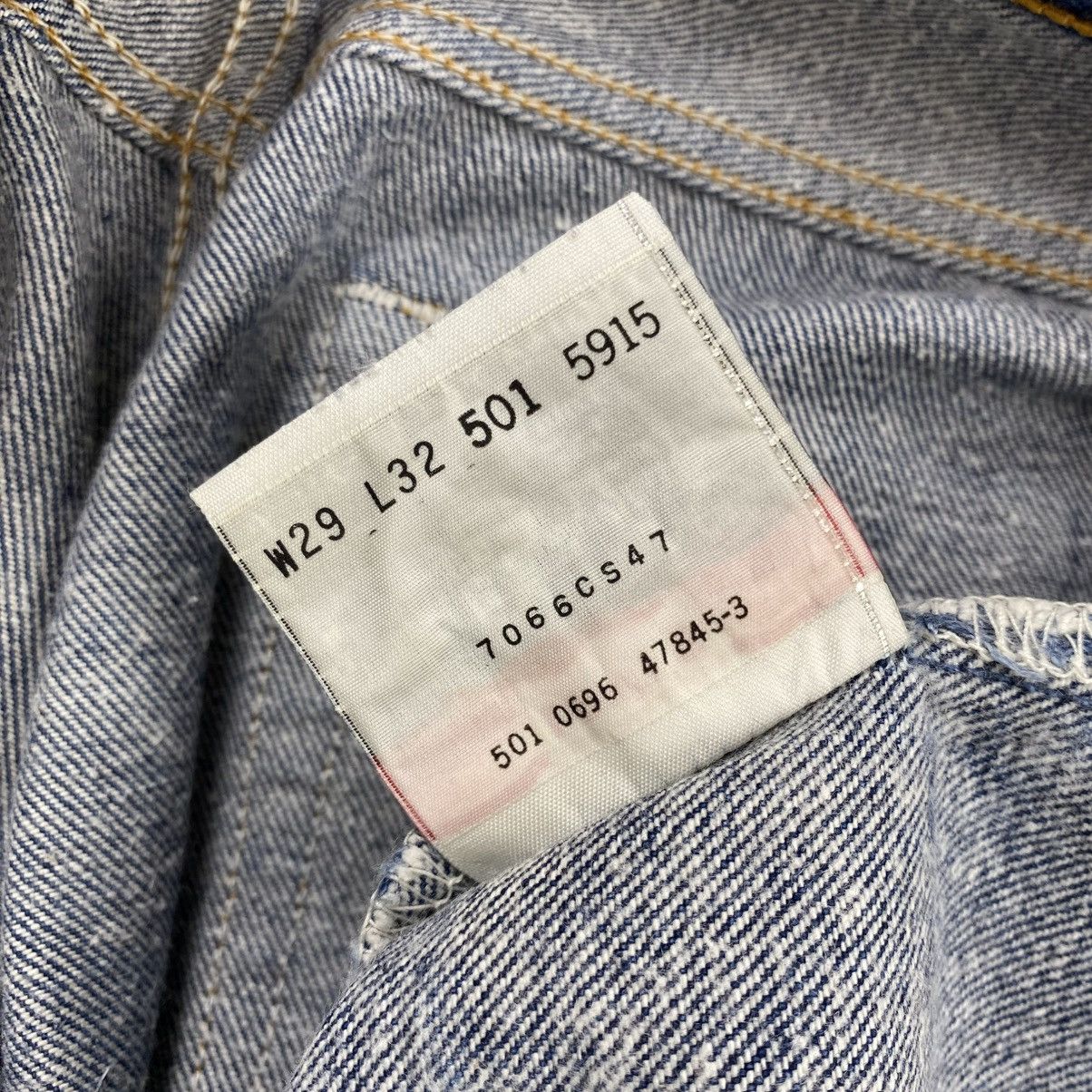 Levi's Vintage Clothing 🇺🇸1990s Vintage Levis 501 29x32 Straight Leg Faded Jeans Size US 29 - 10 Thumbnail