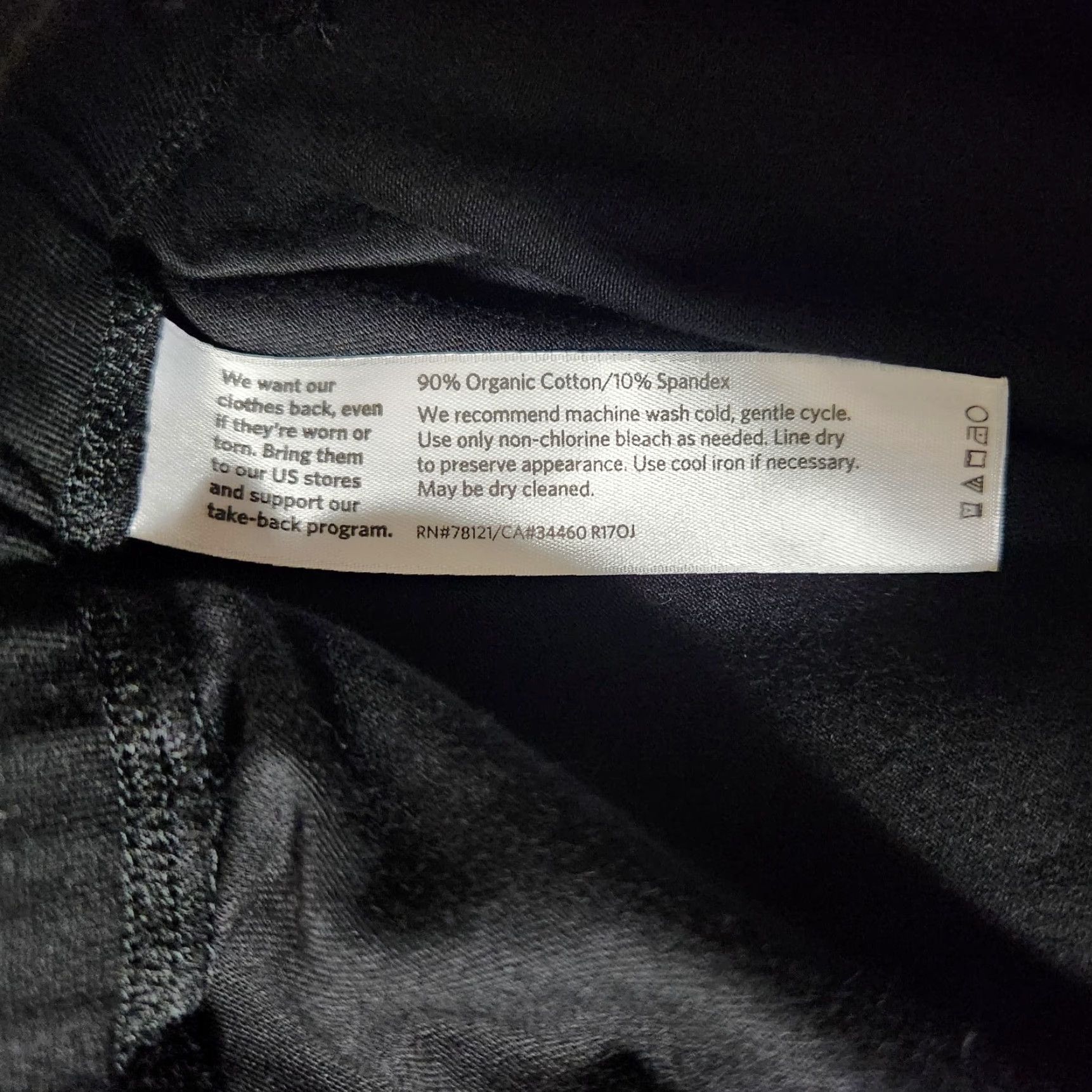 Eileen Fisher Eileen Fisher Petite Black Organic Cotton/Spandex Wide Leg Crop Pants Size LP Size 36" / US 14 / IT 50 - 5 Thumbnail