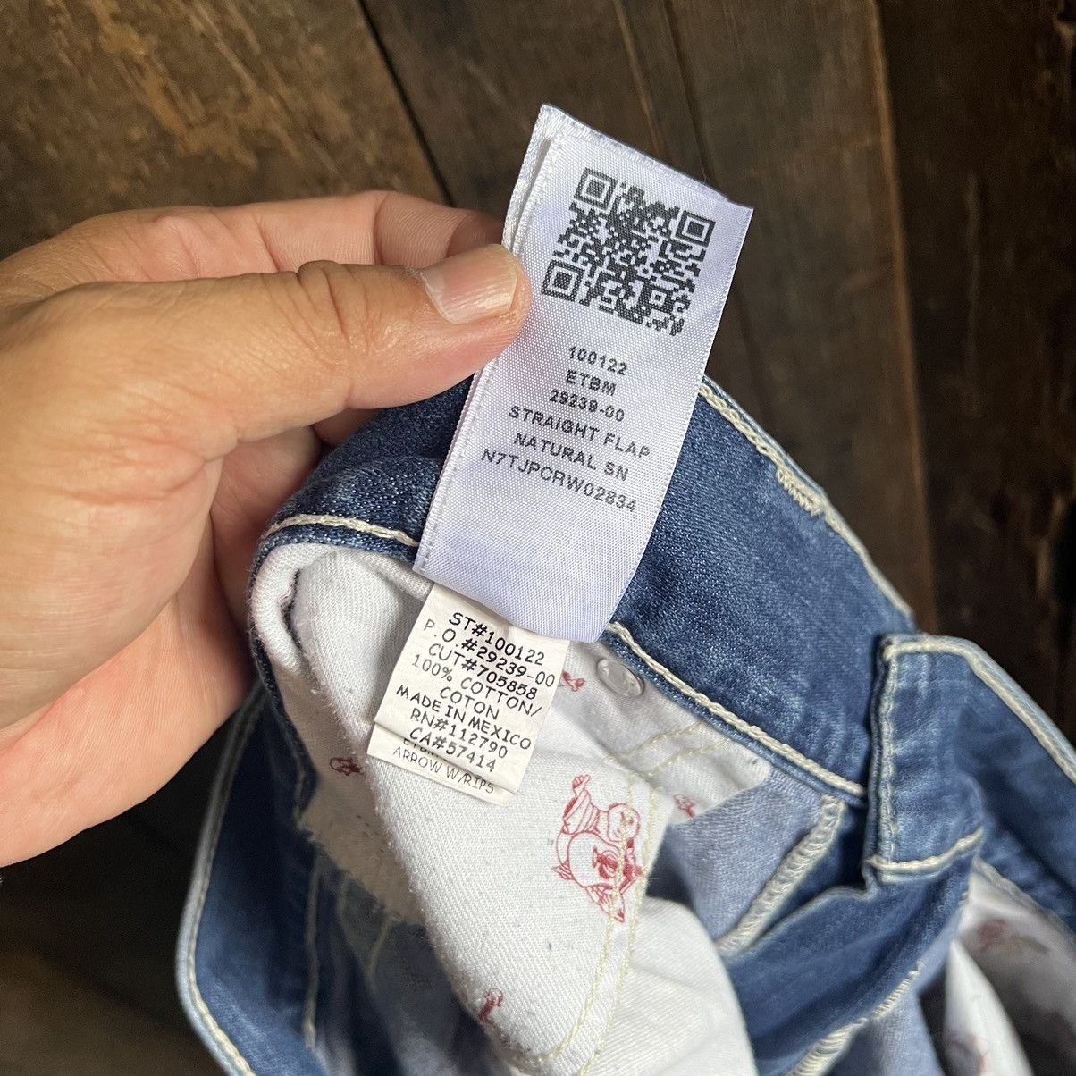 True Religion True Religion Straigt Cut Distressed Denim Jeans Size US 38 / EU 54 - 10 Thumbnail