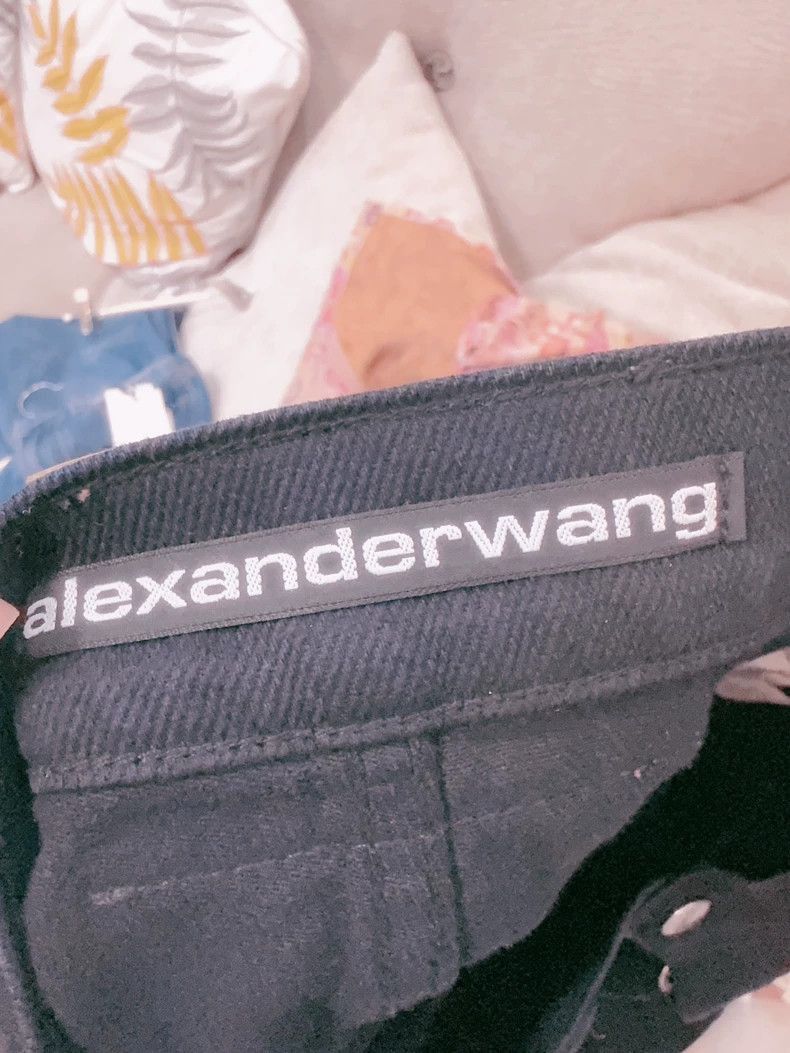 Alexander Wang Alexander Wang Black Wide-Leg Jeans- Size 23" - 6 Thumbnail