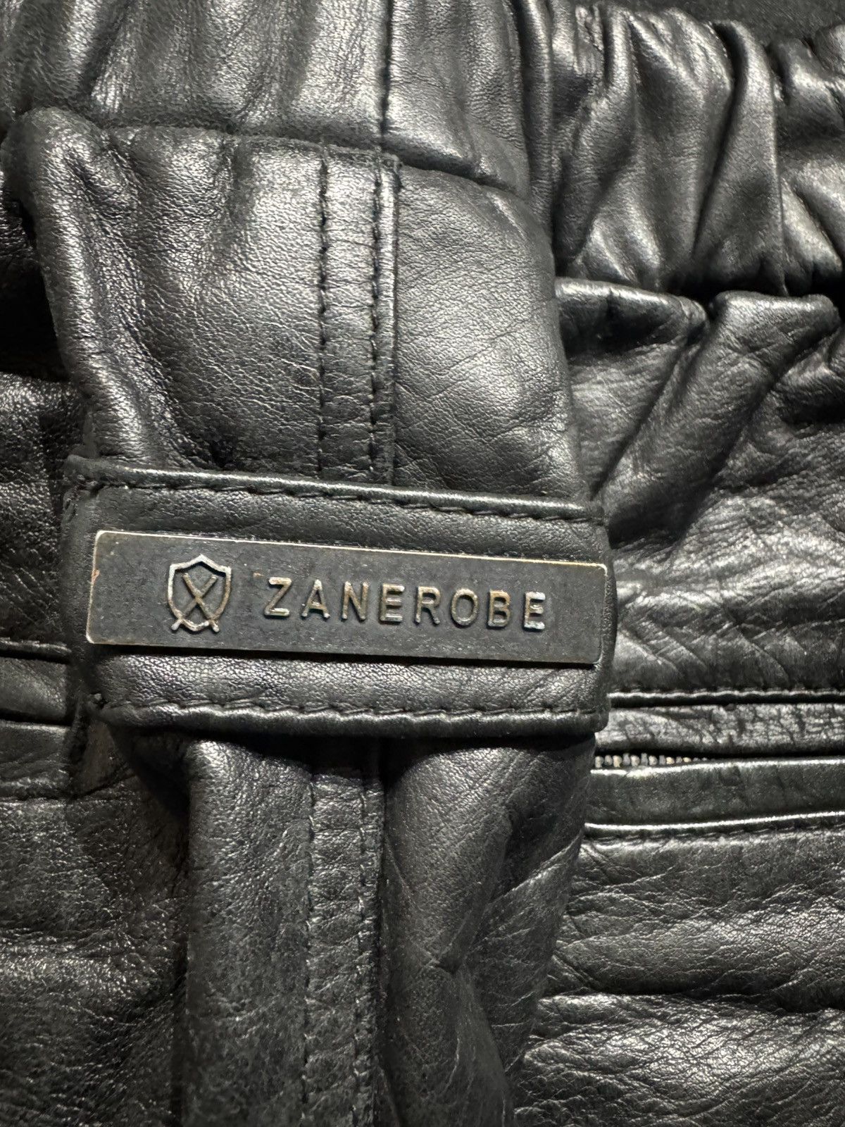 Zanerobe Zanerobe black leather joggers Size US 30 / EU 46 - 3 Thumbnail
